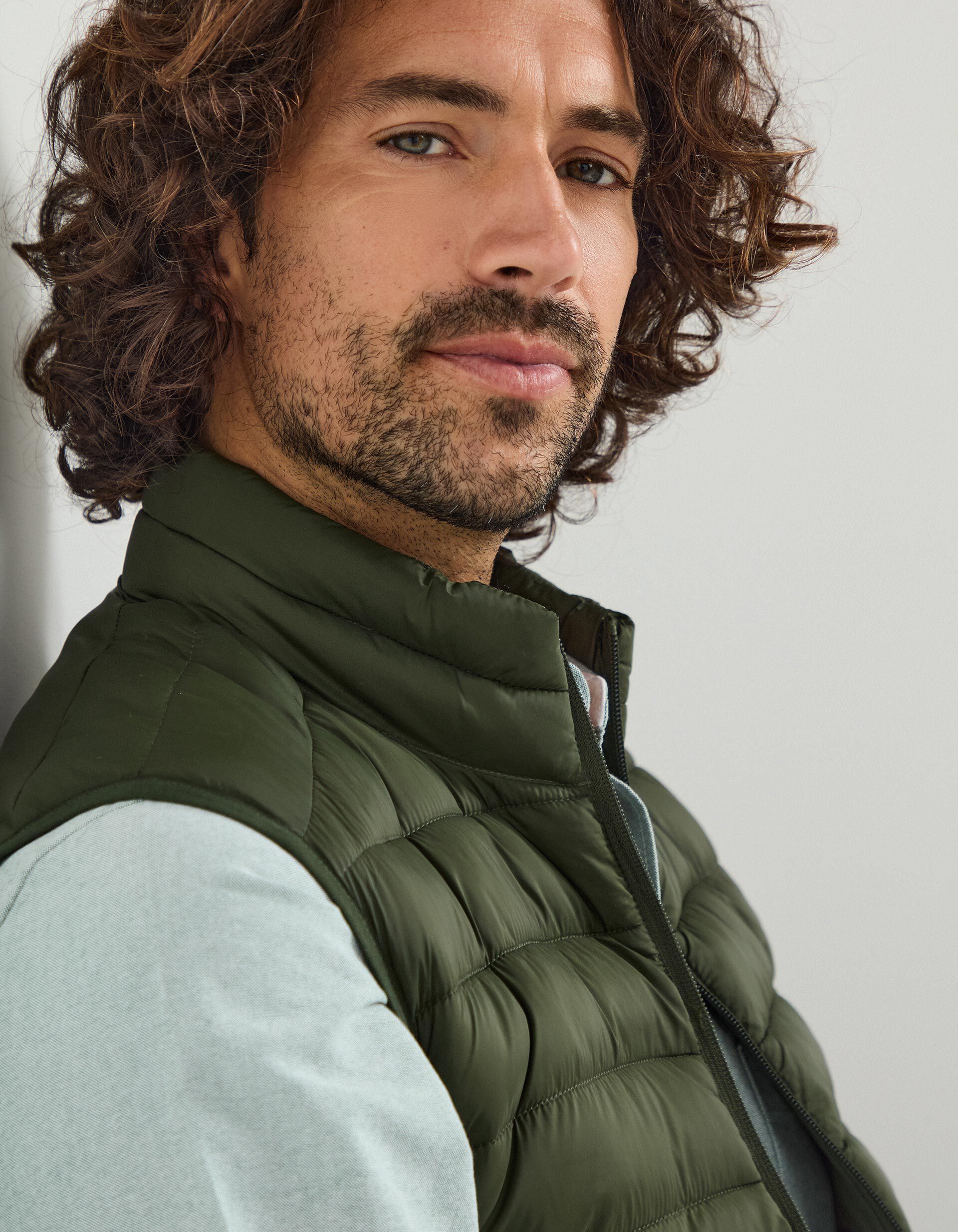 Comprar Online Colete Acolchoado, Homem, Verde Escuro