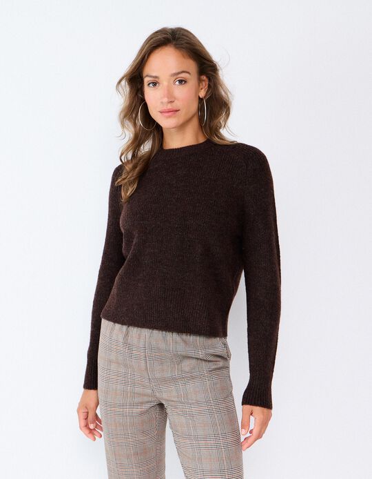 Comprar Online Camisola De Malha, Mulher, Castanho Escuro