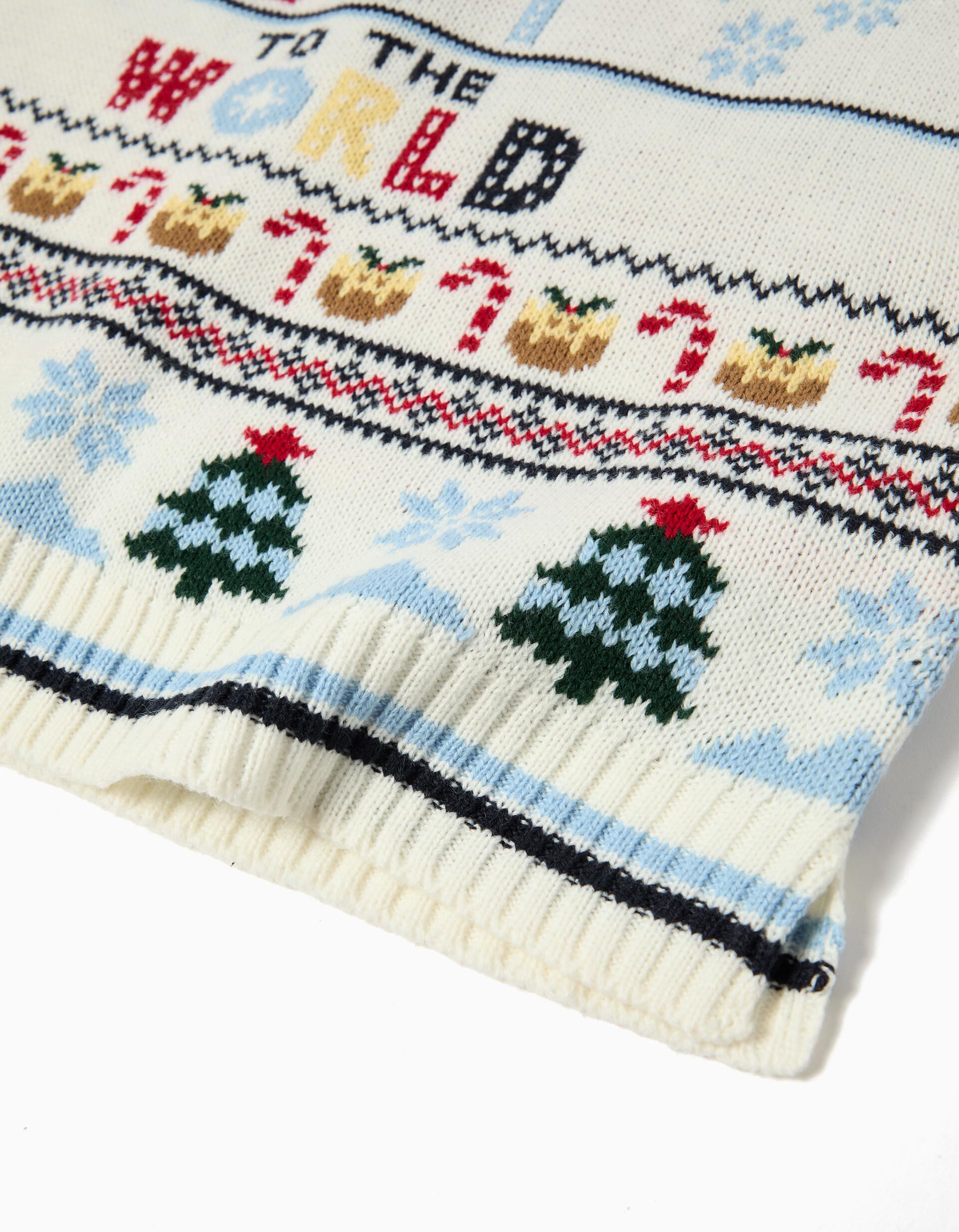 Comprar Online Camisola Malha Natal, Menina, Bege Claro