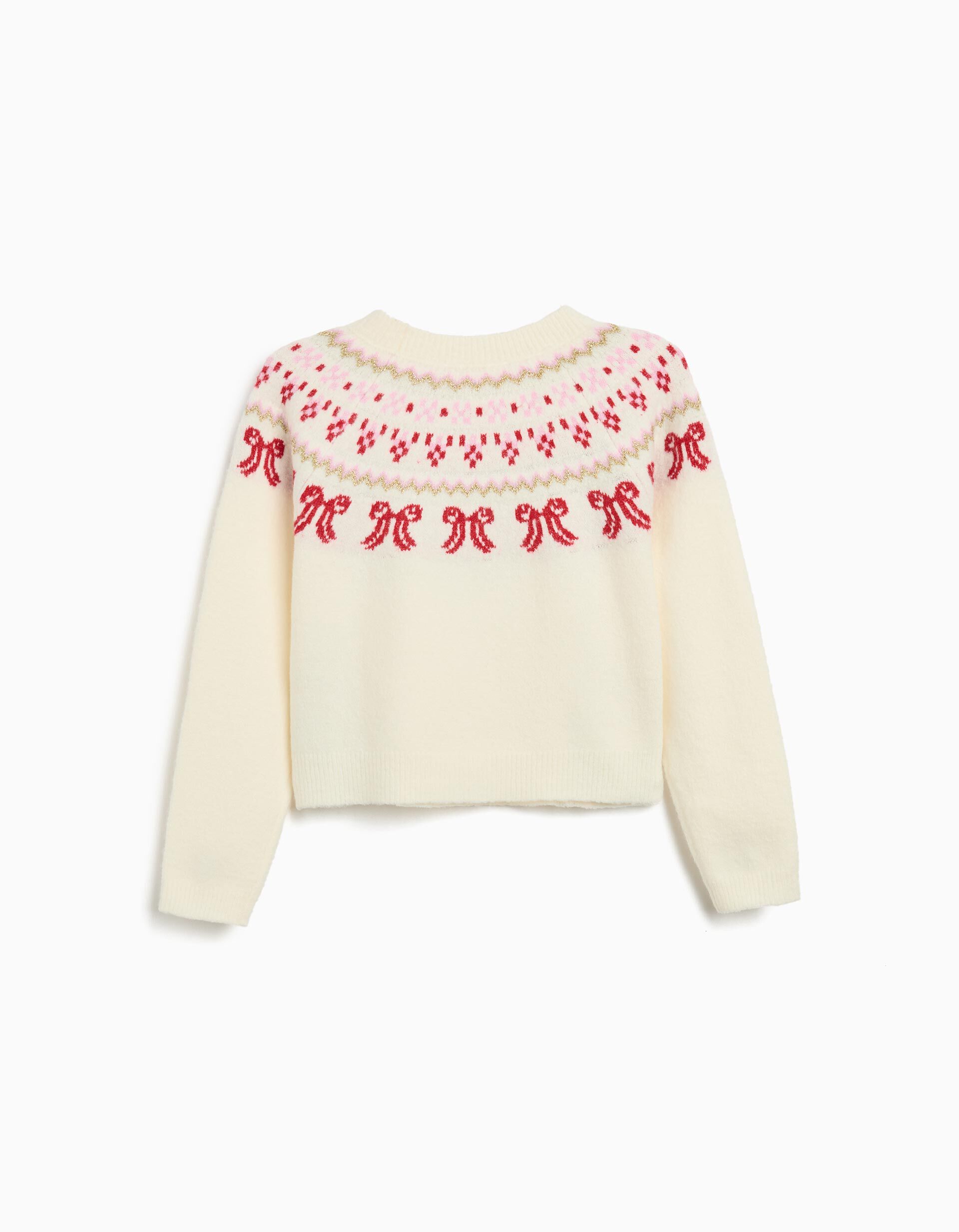 Comprar Online Camisola de Malha, Menina, Cru