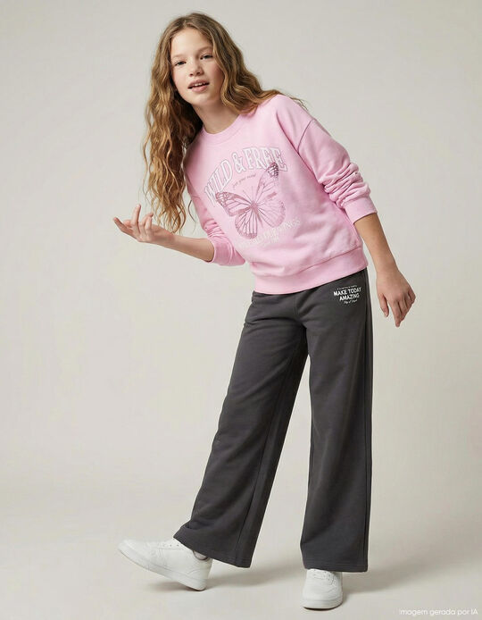 Comprar Online Sweatshirt, Menina, Rosa Claro