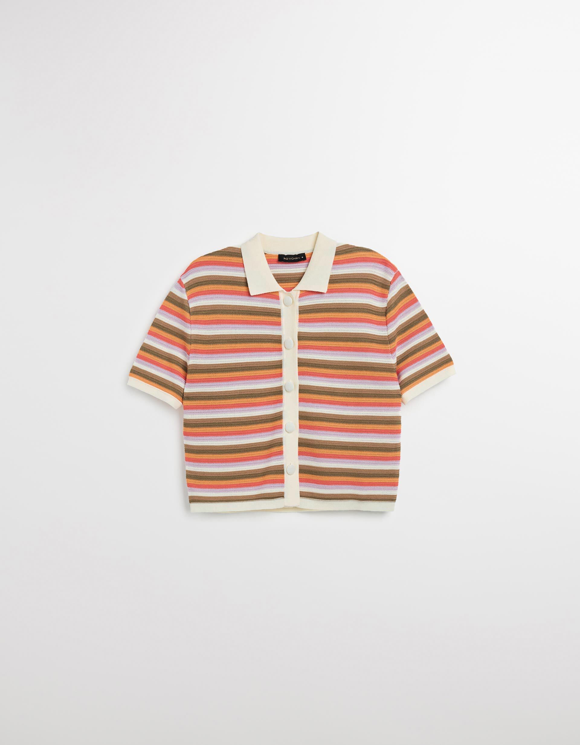 Comprar Online Cardigan de Malha Manga Curta, Mulher, Rosa 