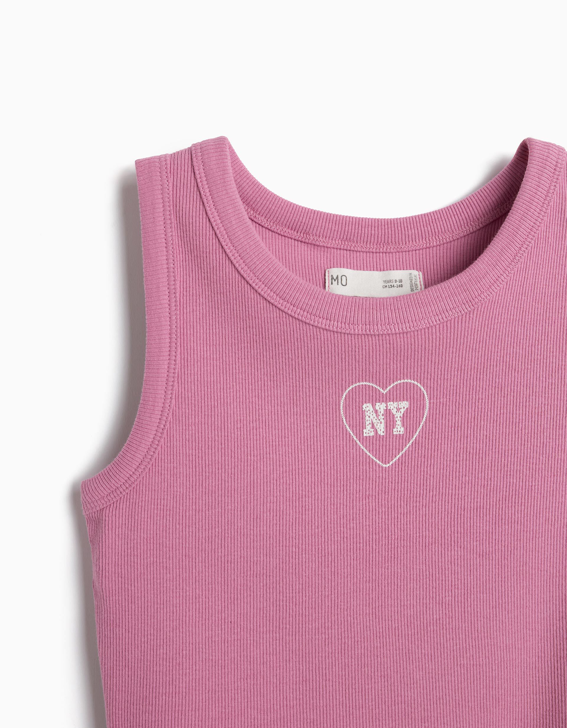 Comprar Online Tank Top Canelado, Menina, Rosa 