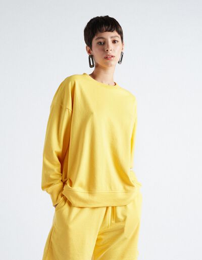 Sweatshirt, Women, Yellow