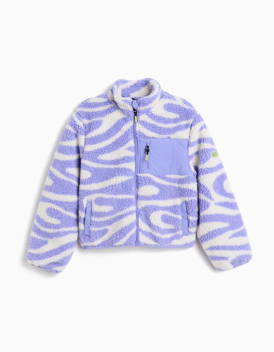 Casaco de Sherpa, Menina, Lilás Claro