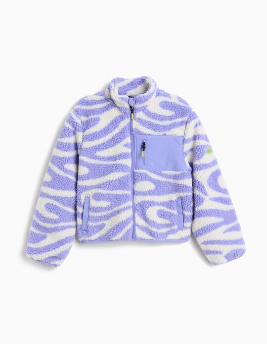 Comprar Online Casaco de Sherpa, Menina, Lilás Claro