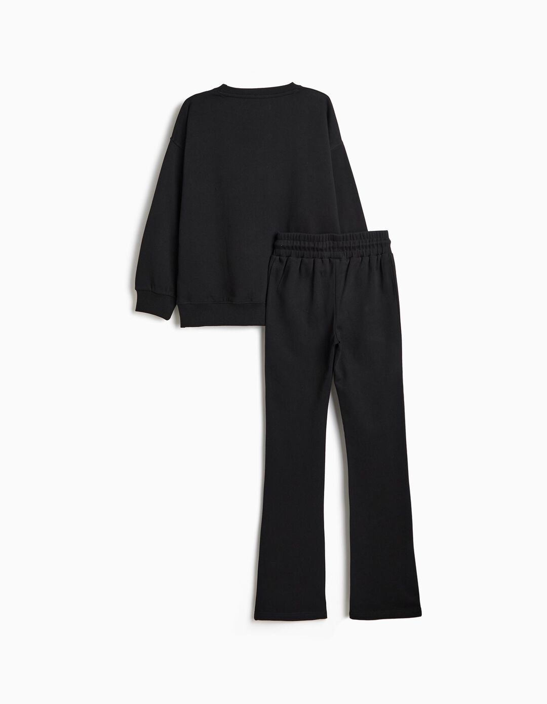 Conjunto De Felpa, Menina, Preto