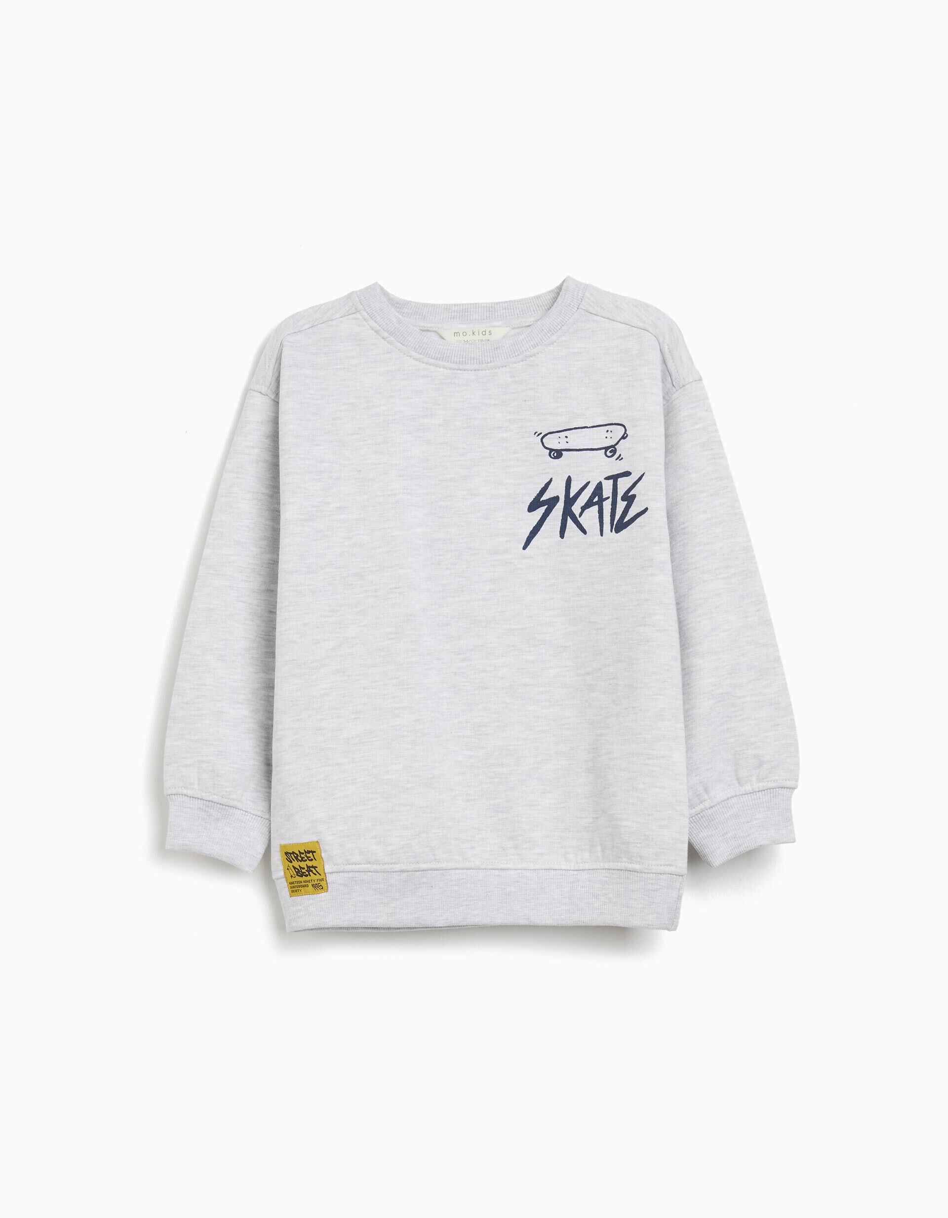 Comprar Online Sweatshirt de Felpa, Menino, Cinzento Claro