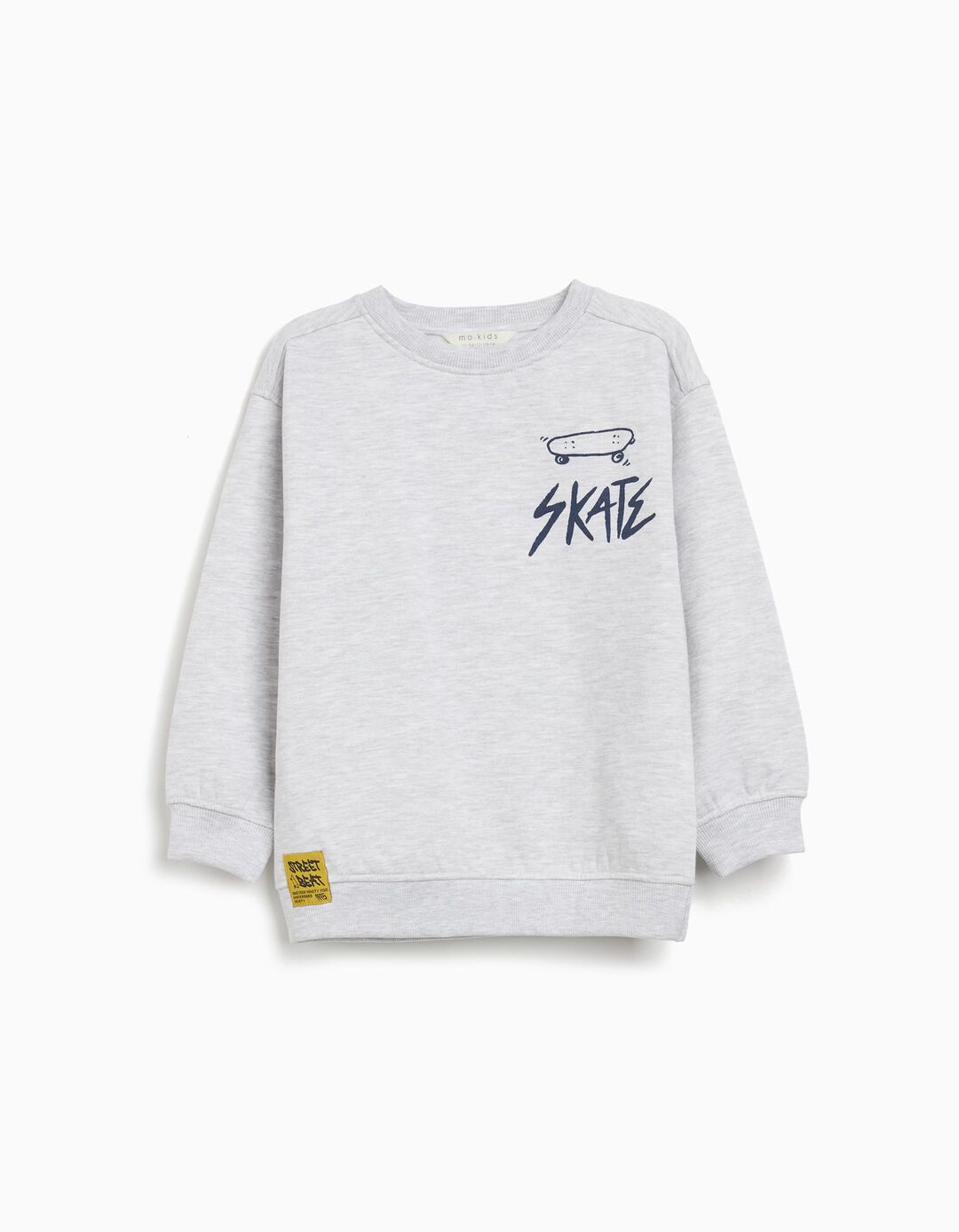 Sweatshirt de Felpa, Menino, Cinzento Claro