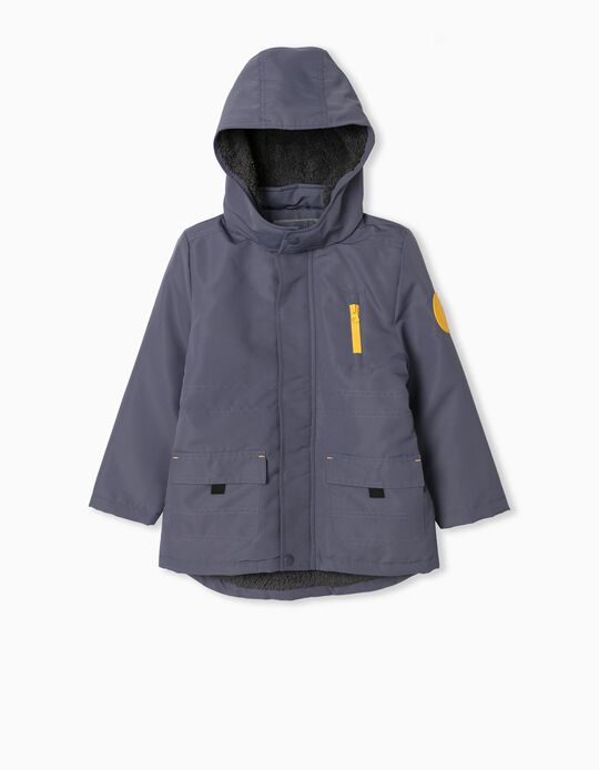 Jacket with Carded Interior, Boys, Grey