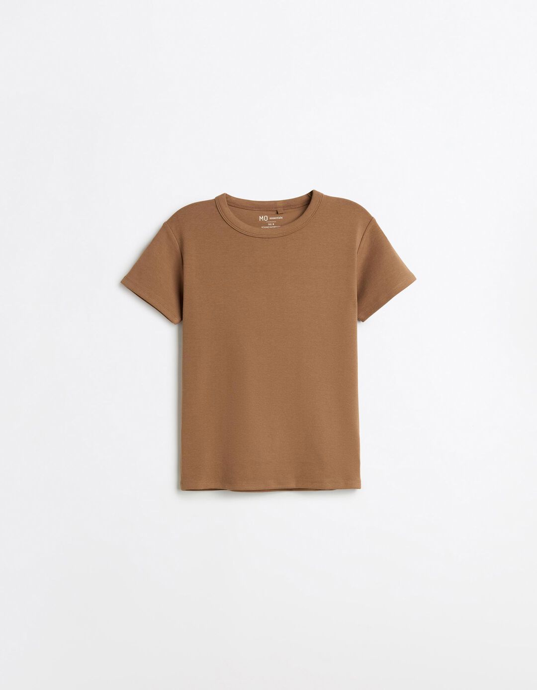T-shirt Modal, Mulher, Castanho Claro