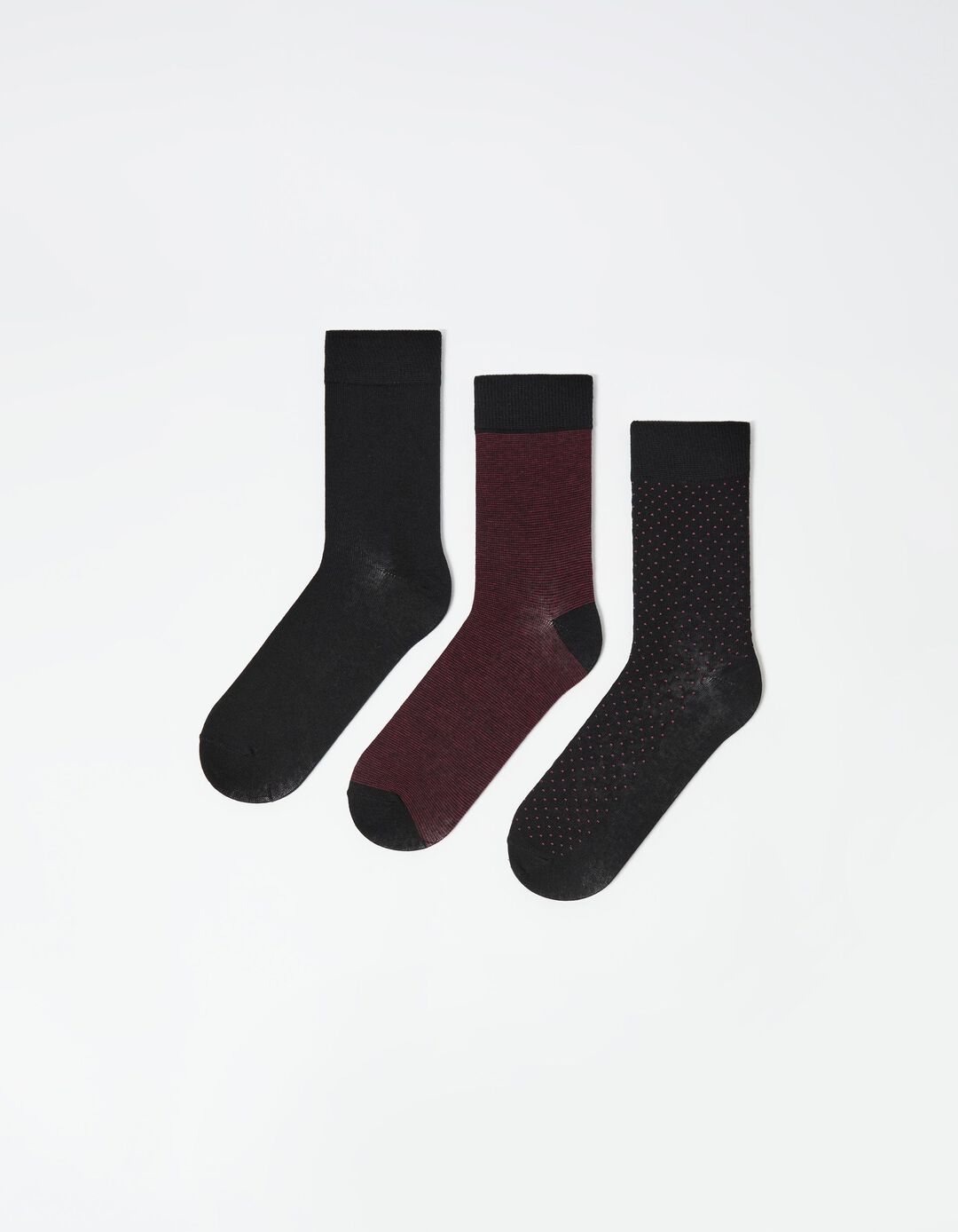 Pack 3 Pares de Meias, Homem, Vermelho