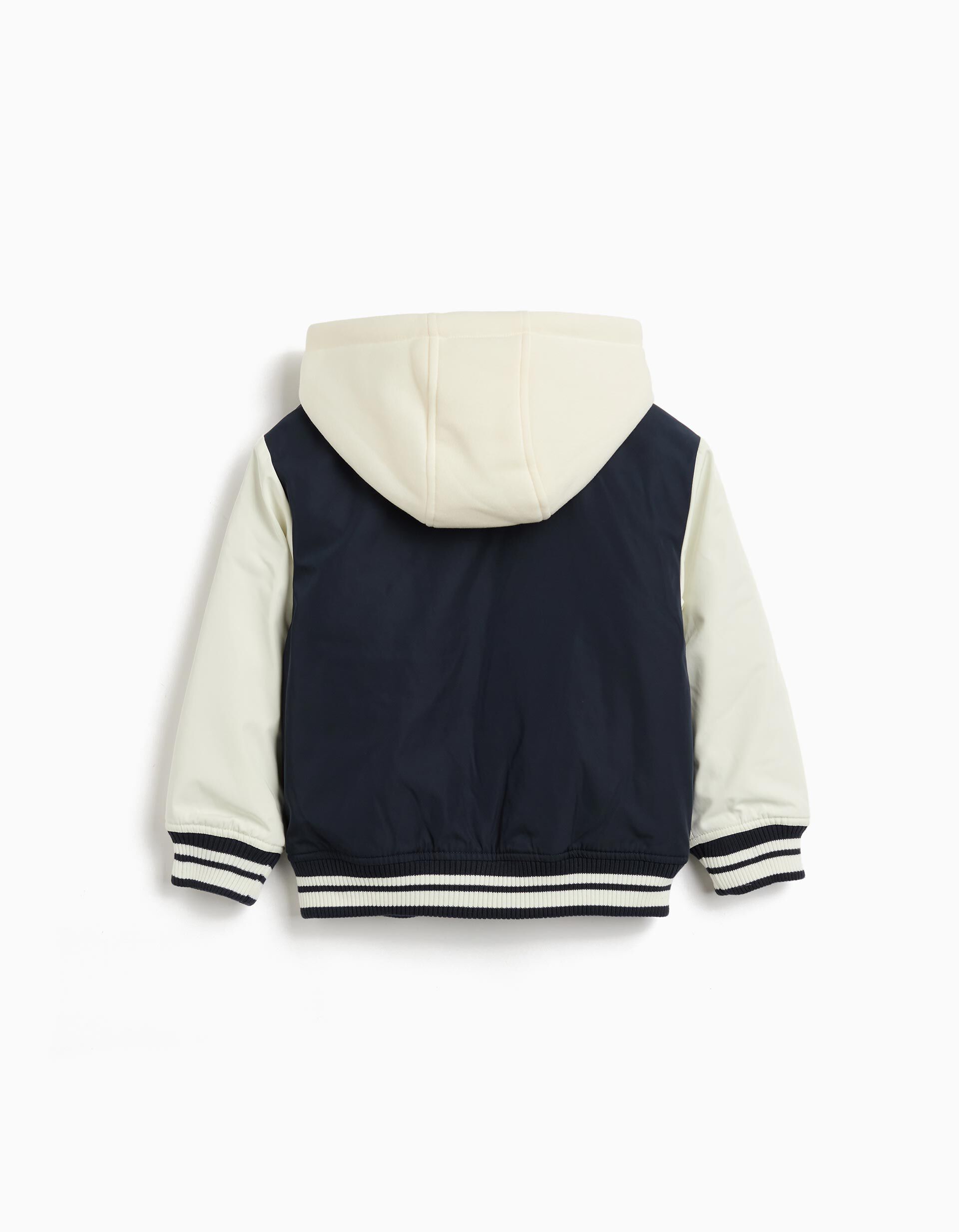 Comprar Online Casaco Bomber com Capuz, Menino, Azul Escuro