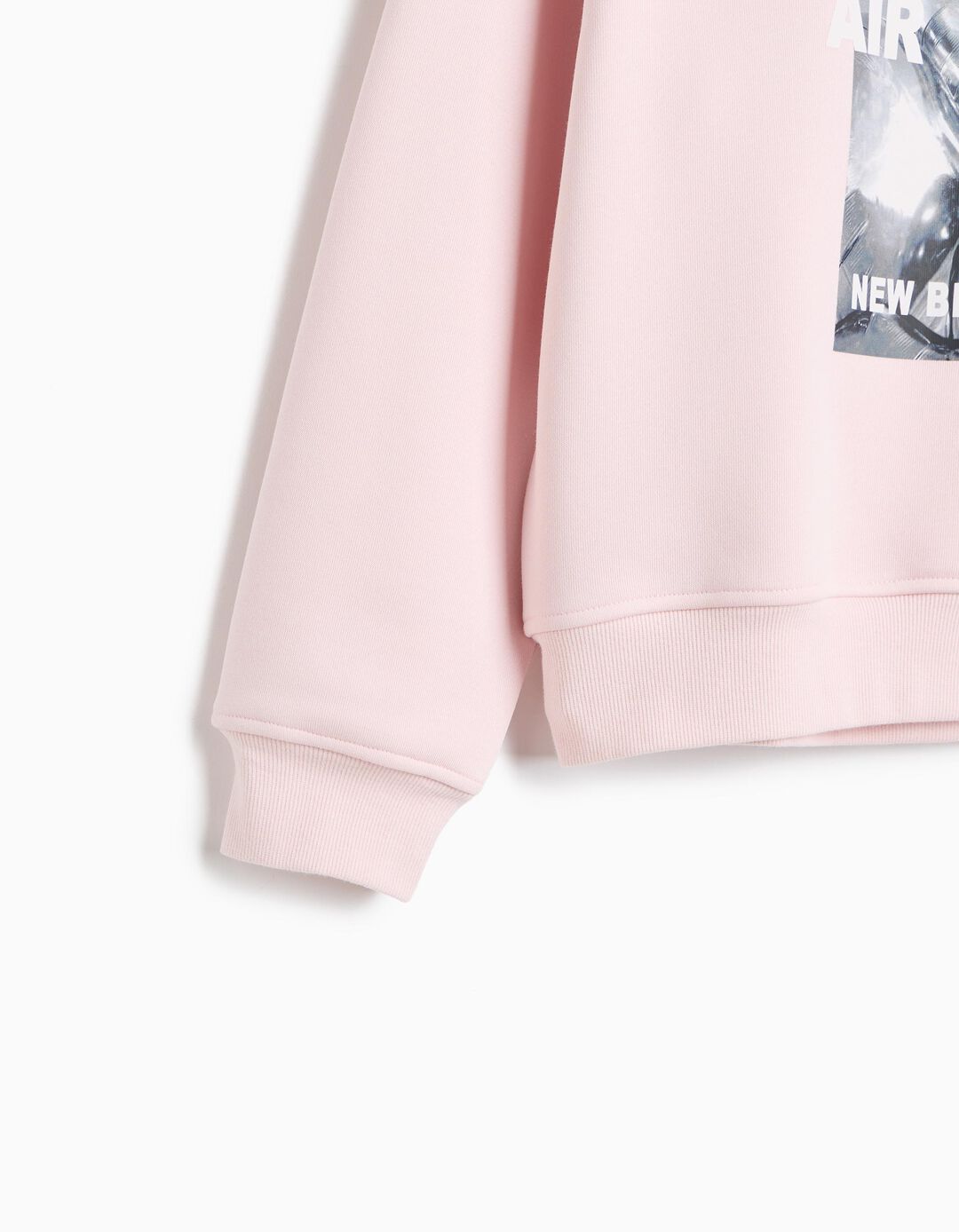 Sweatshirt, Menina, Rosa Claro