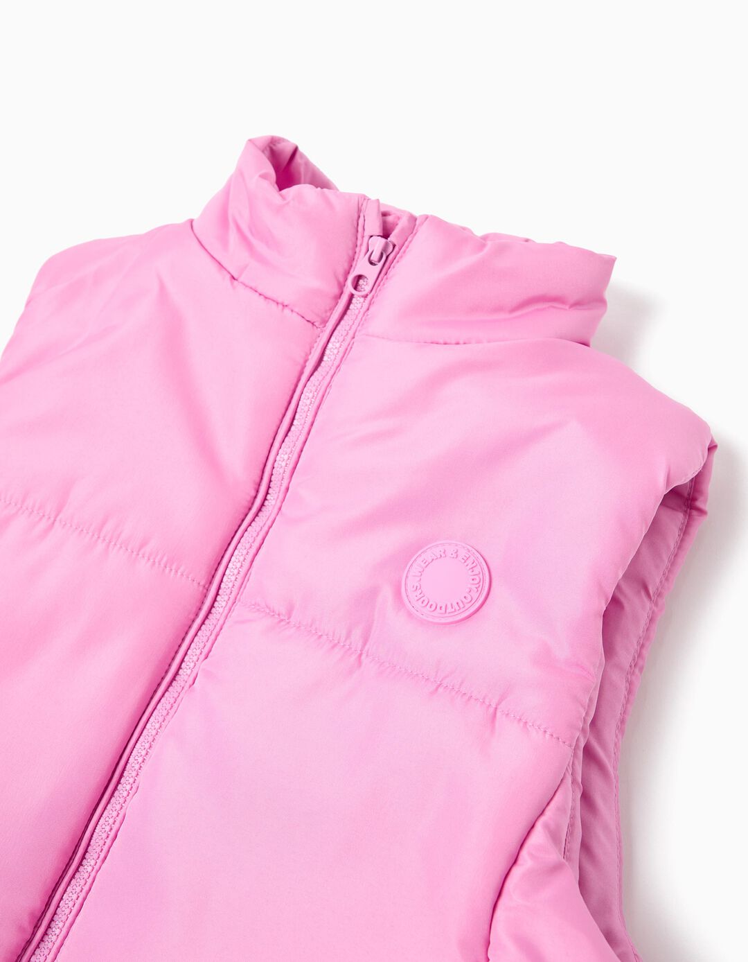 Colete Acolchoado, Menina, Rosa