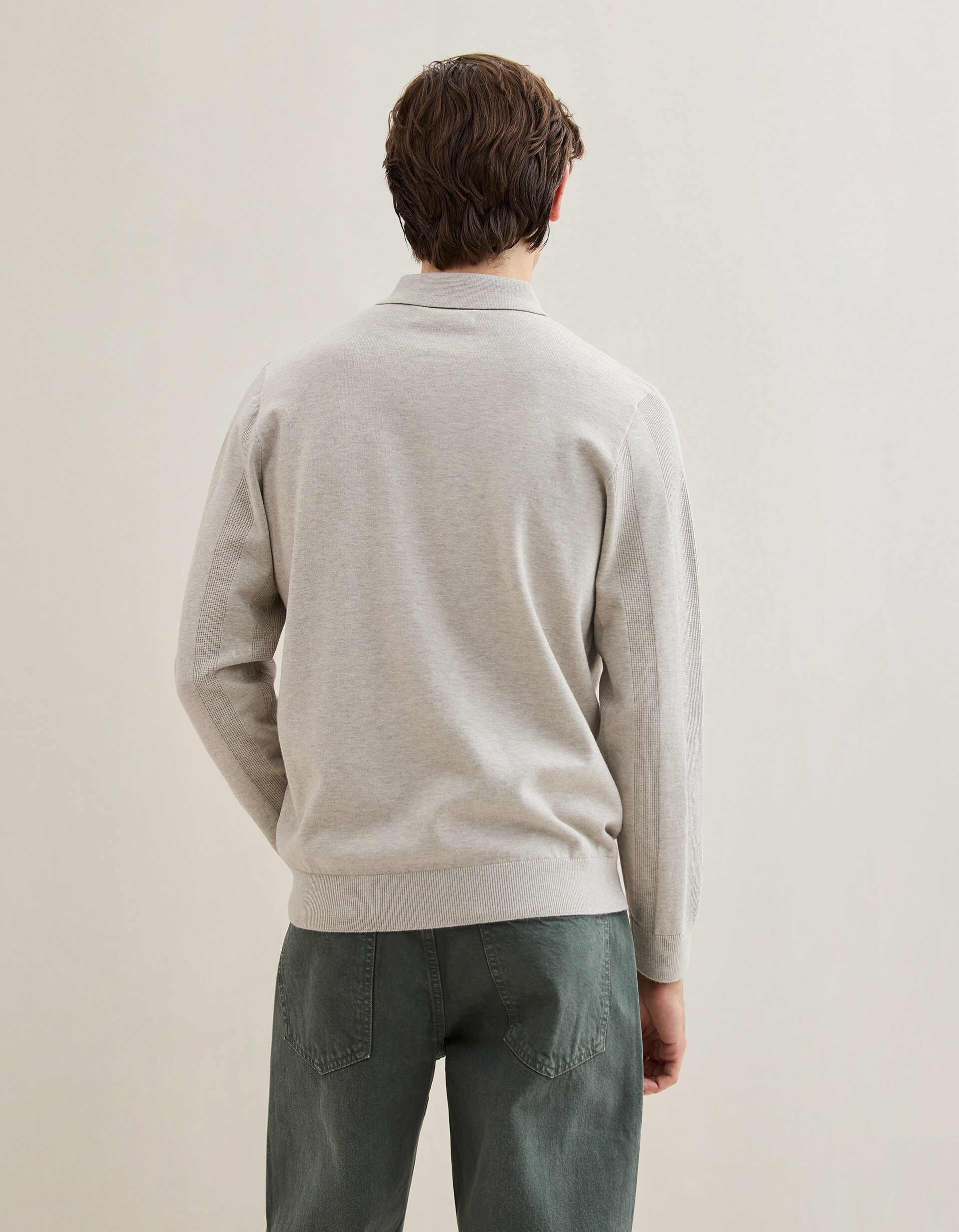 Comprar Online Polo de Malha, Homem, Bege Claro