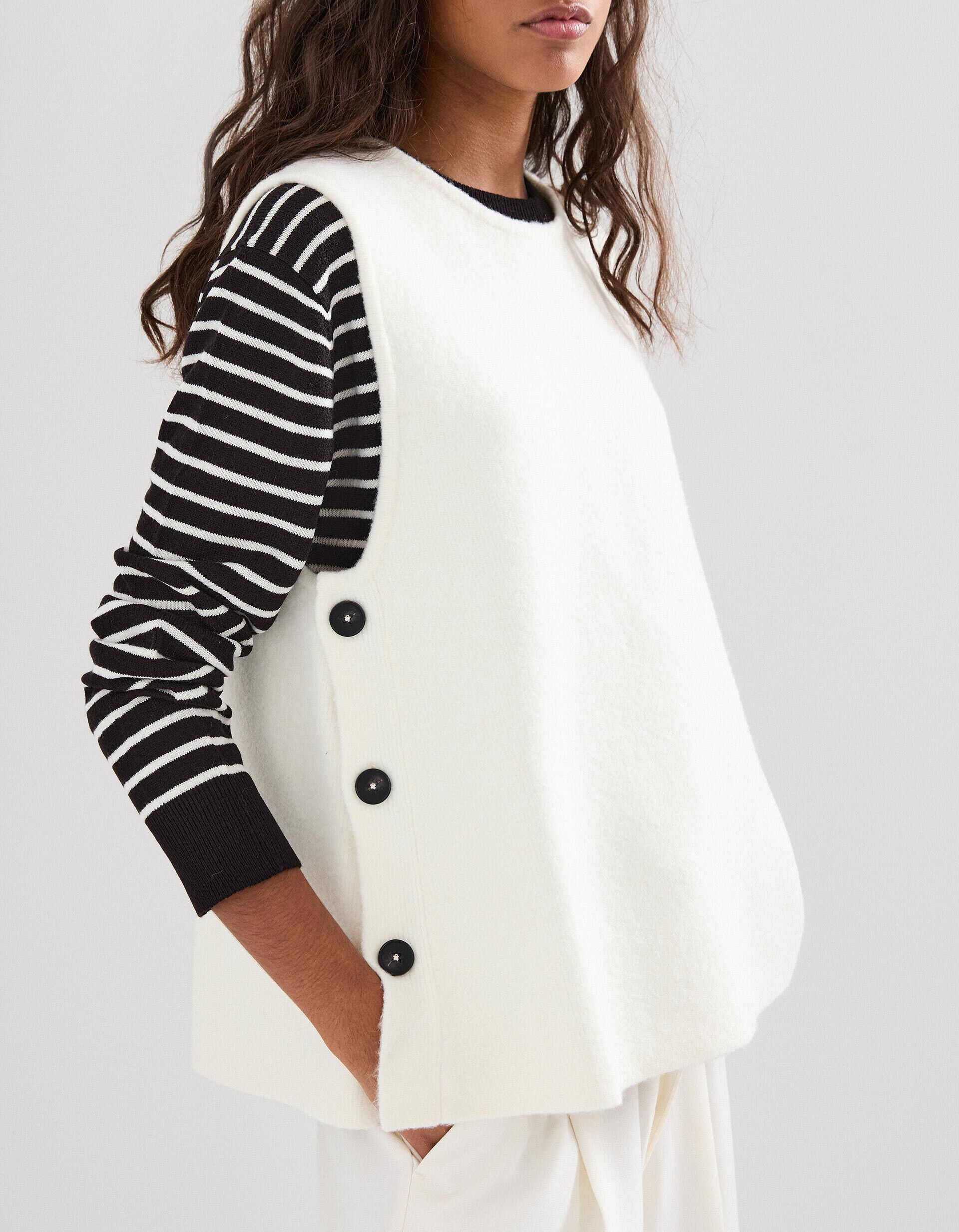 Comprar Online Colete de Malha, Mulher, Branco