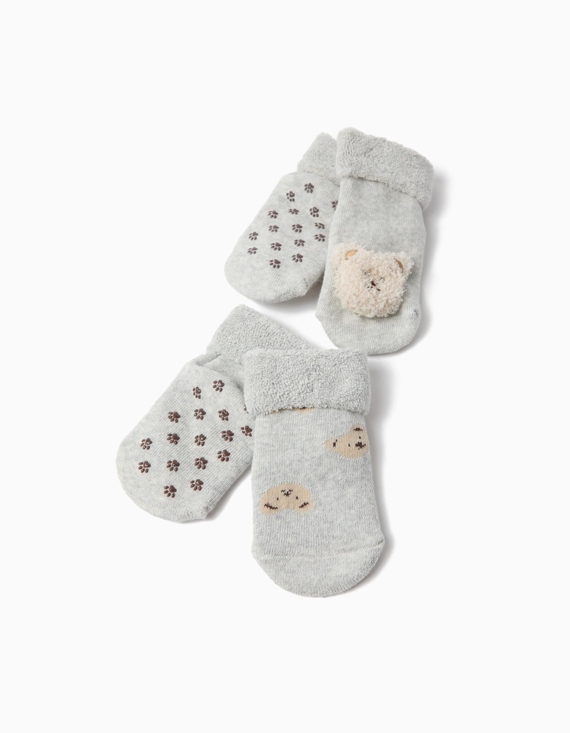 Comprar Online Pack 2 Pares De Meias Com Urso, Menino, Multicolor