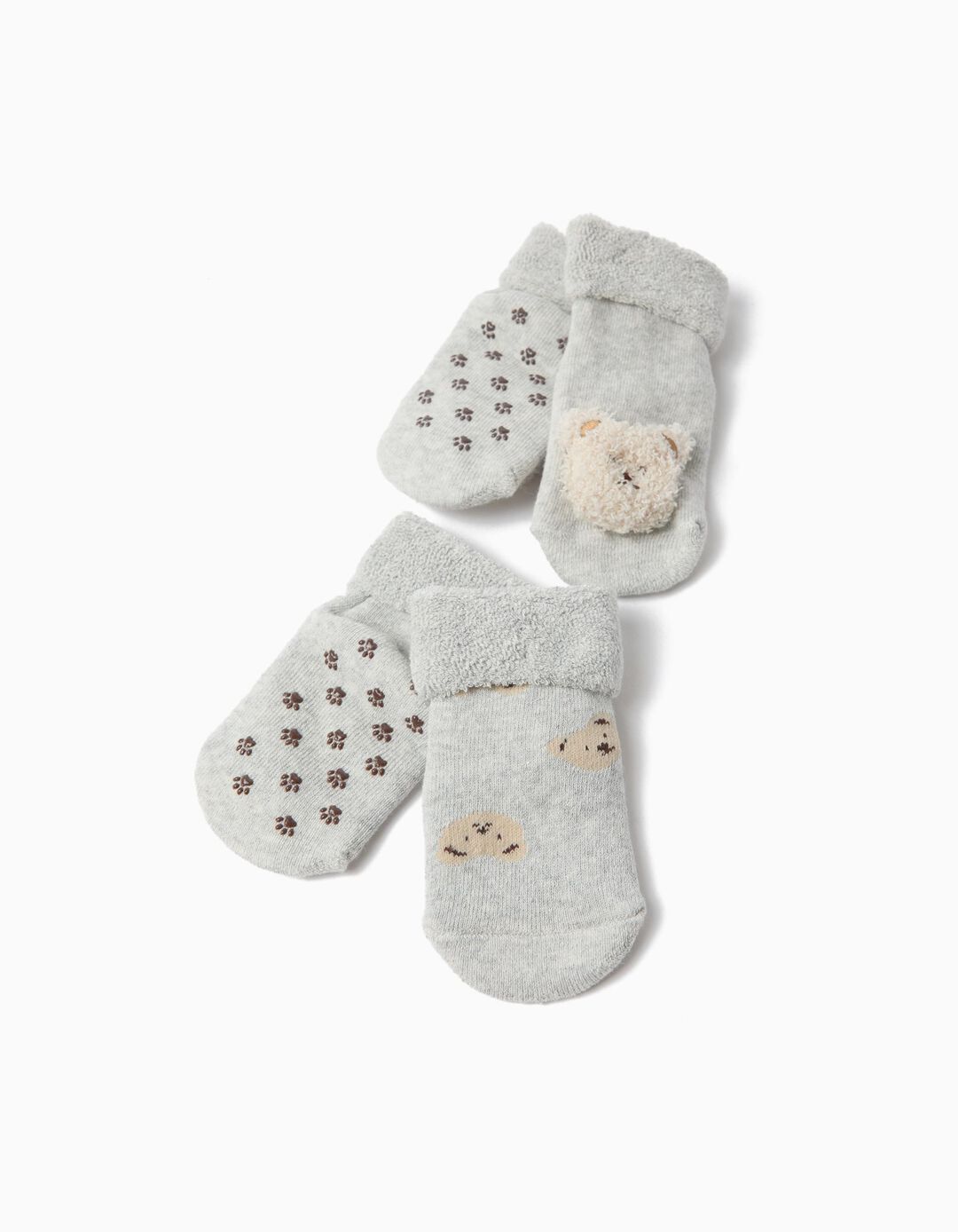 Pack 2 Pares De Meias Com Urso, Menino, Multicolor
