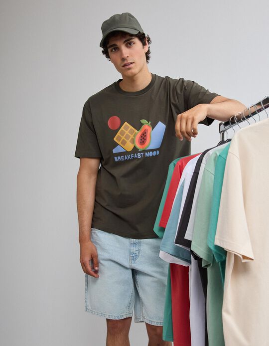 Comprar Online T-shirt Jersey, Homem, Cinzento Escuro