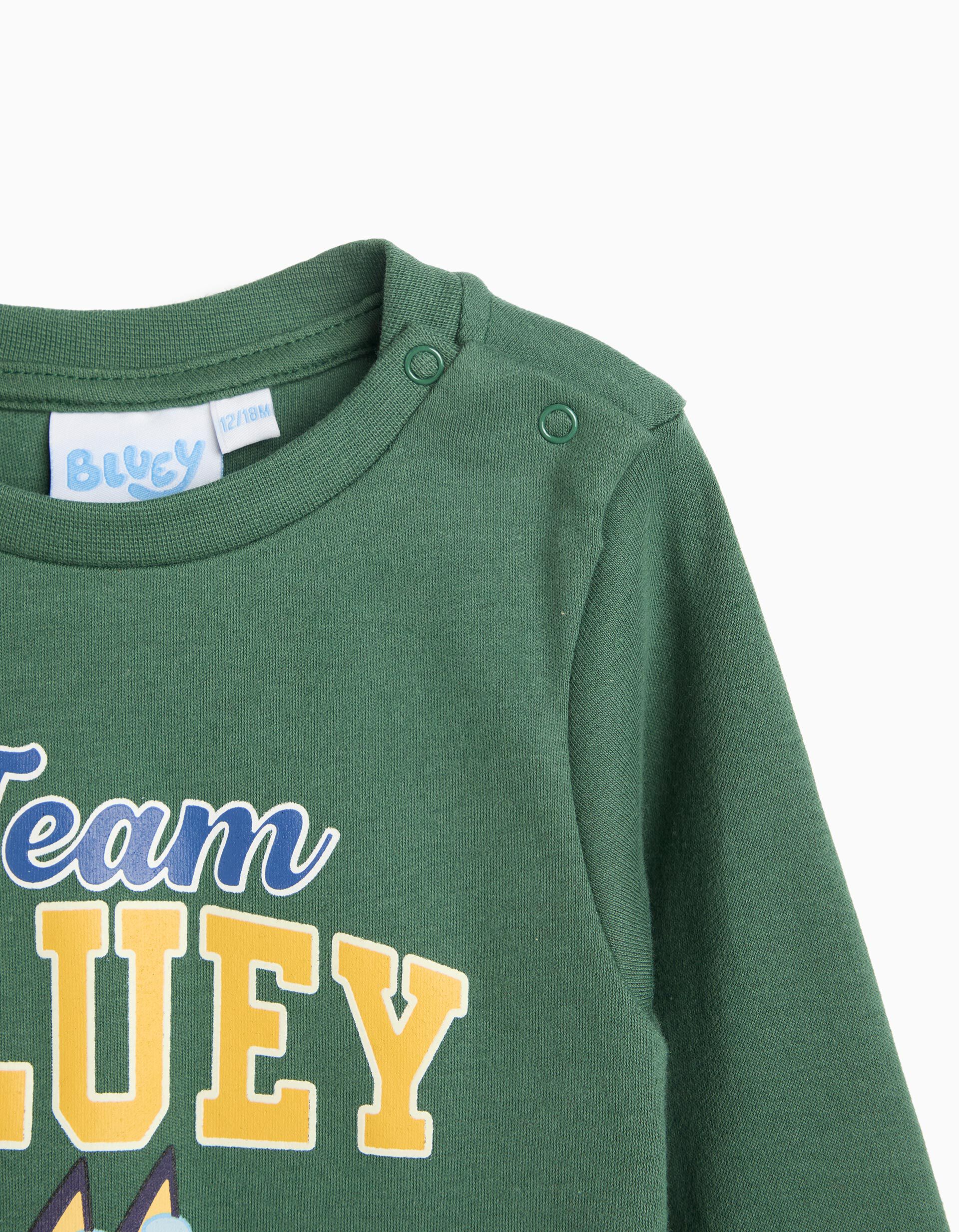 Comprar Online Pijama Interlock 'Bluey', Menino, Verde Escuro