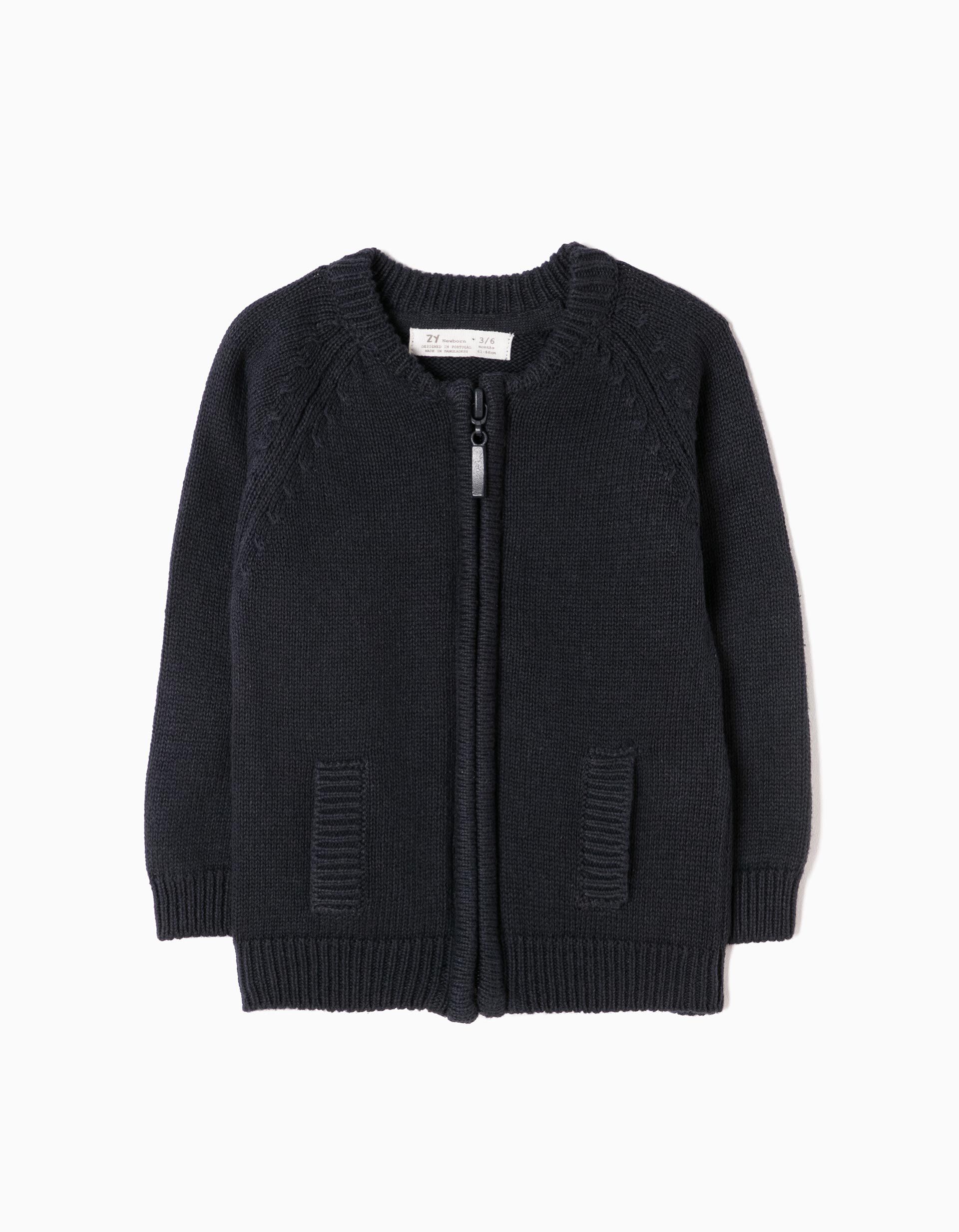 newborn navy cardigan