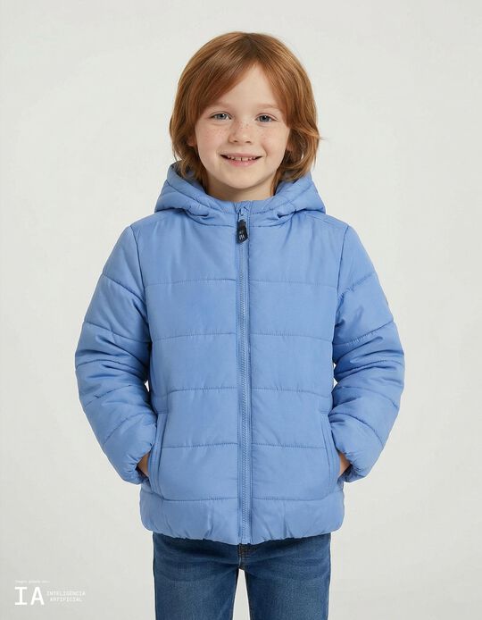 Comprar Online Casaco Acolchoado com Capuz, Menino, Azul