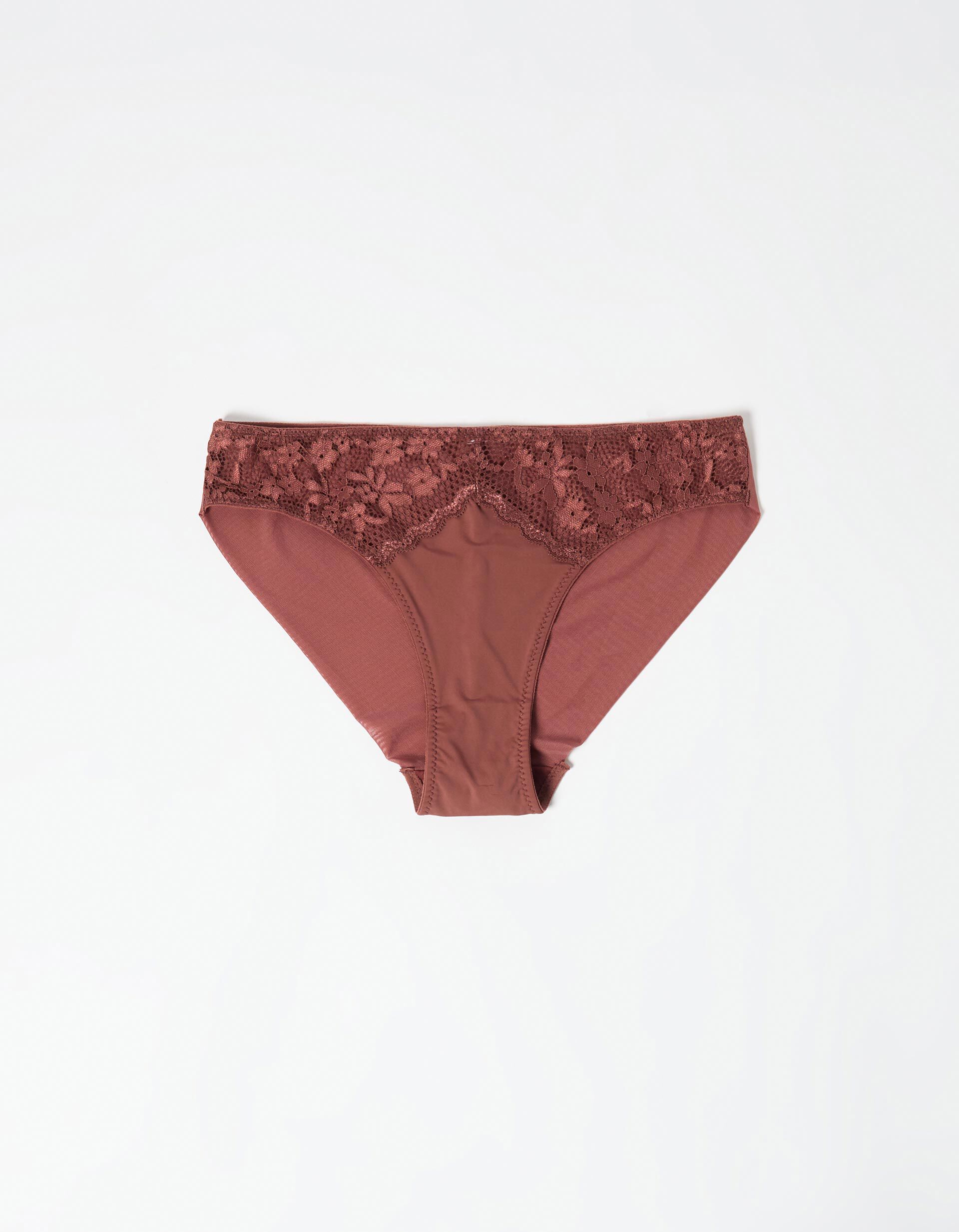 Comprar Online Cuecas com Renda, Mulher, Castanho