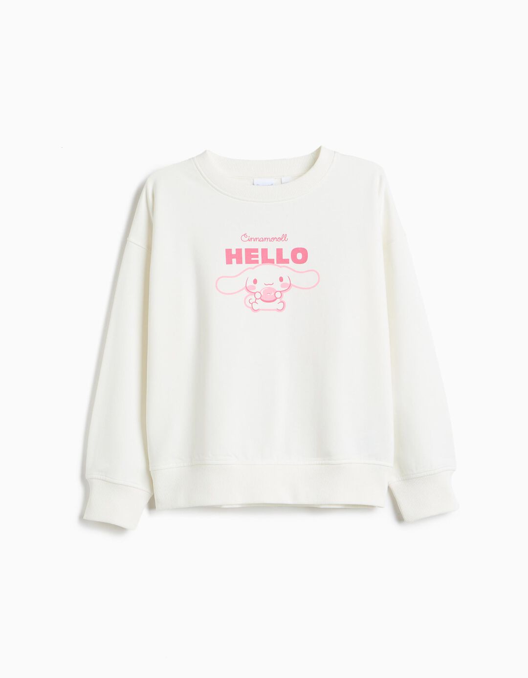 Sweatshirt Cardada 'Cinnamoroll', Menina, Branco