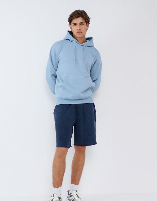 Comprar Online Sweatshirt Com Capuz, Homem, Azul Claro