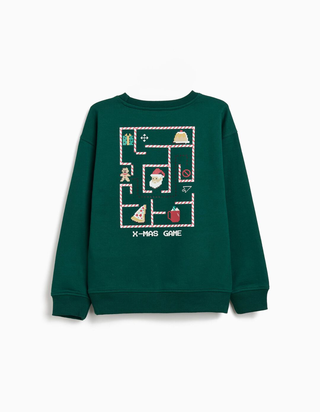 Sweatshirt de Natal, Menino, Verde Escuro