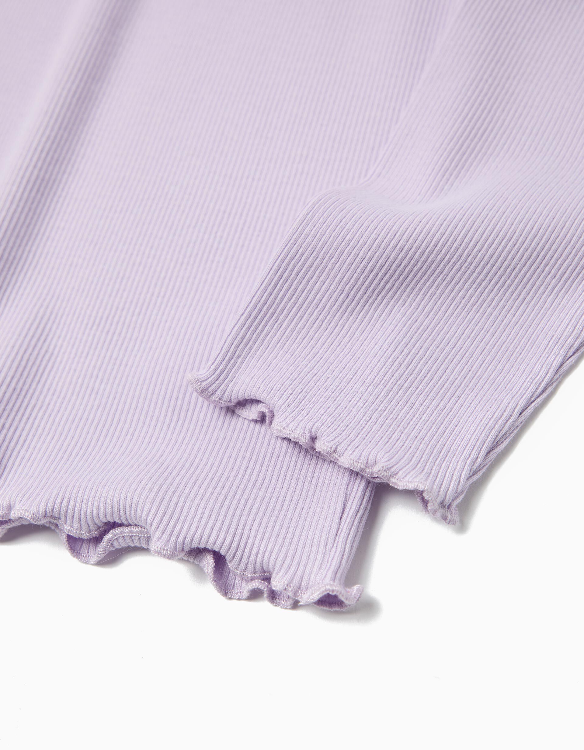 Comprar Online T-shirt de Manga Comprida, Menina, Roxo Claro