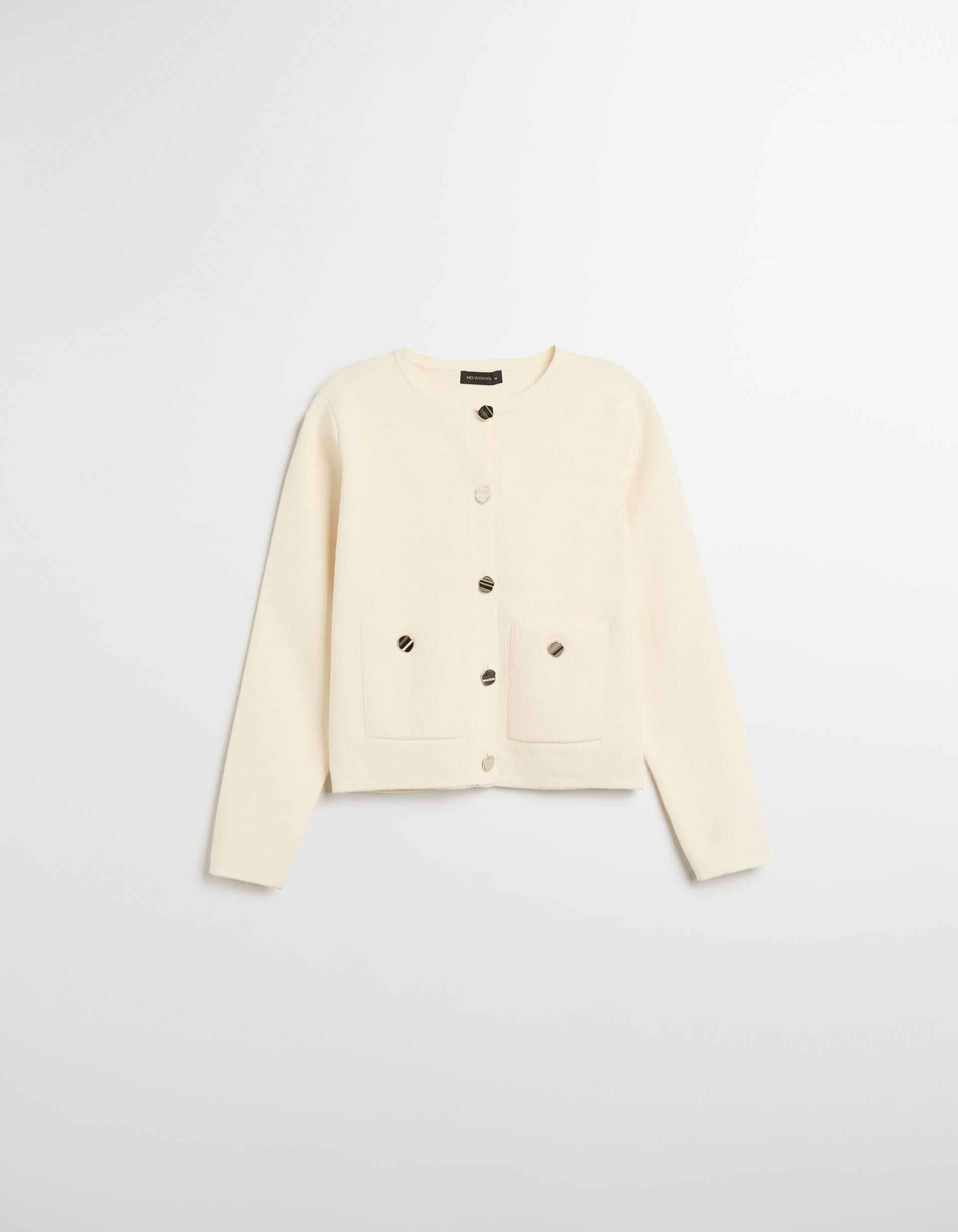 Comprar Online Casaco de Malha, Mulher, Branco 