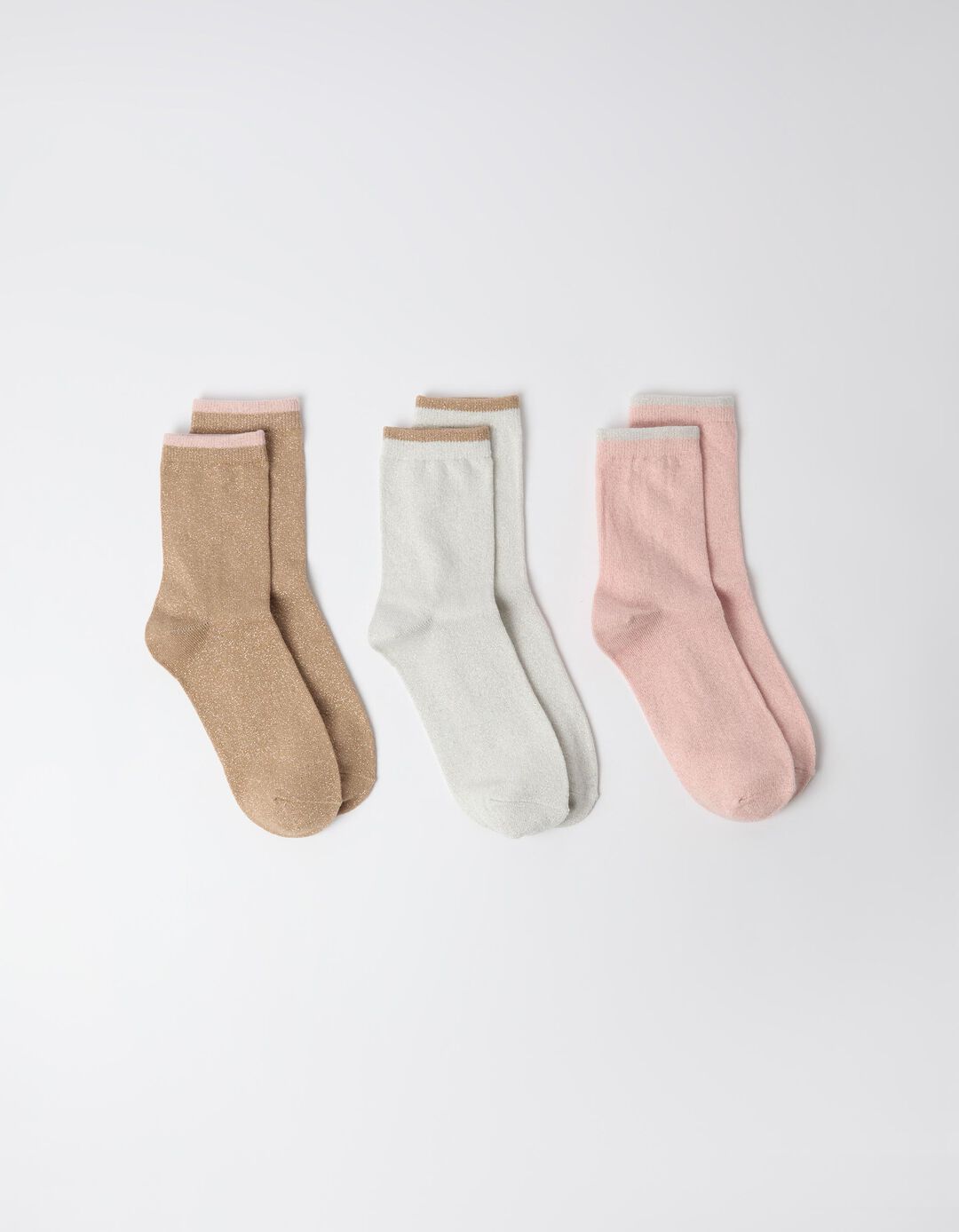 Pack 3 Pares De Meias, Mulher, Rosa