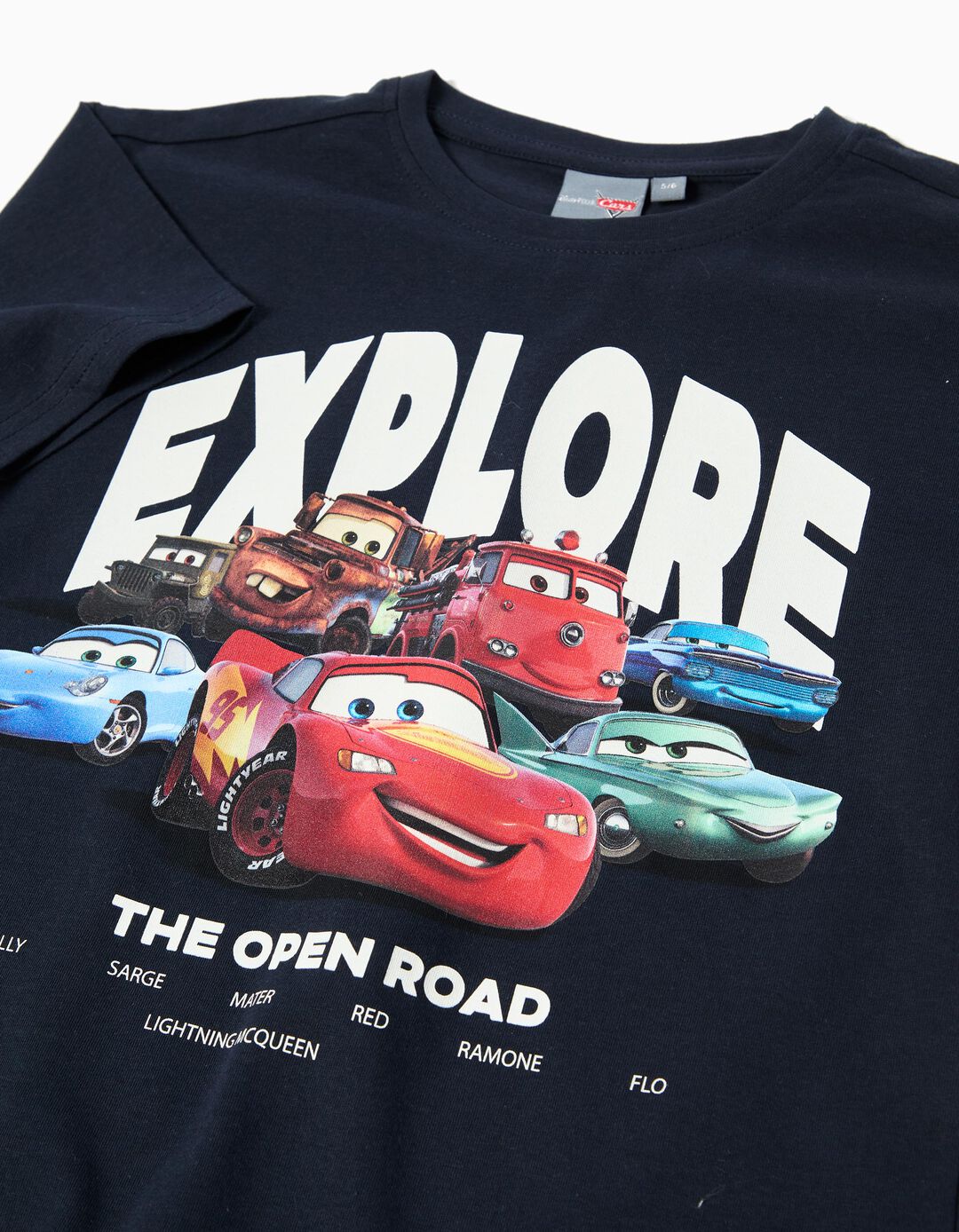 T-shirt 'Cars', Menino, Azul Escuro 
