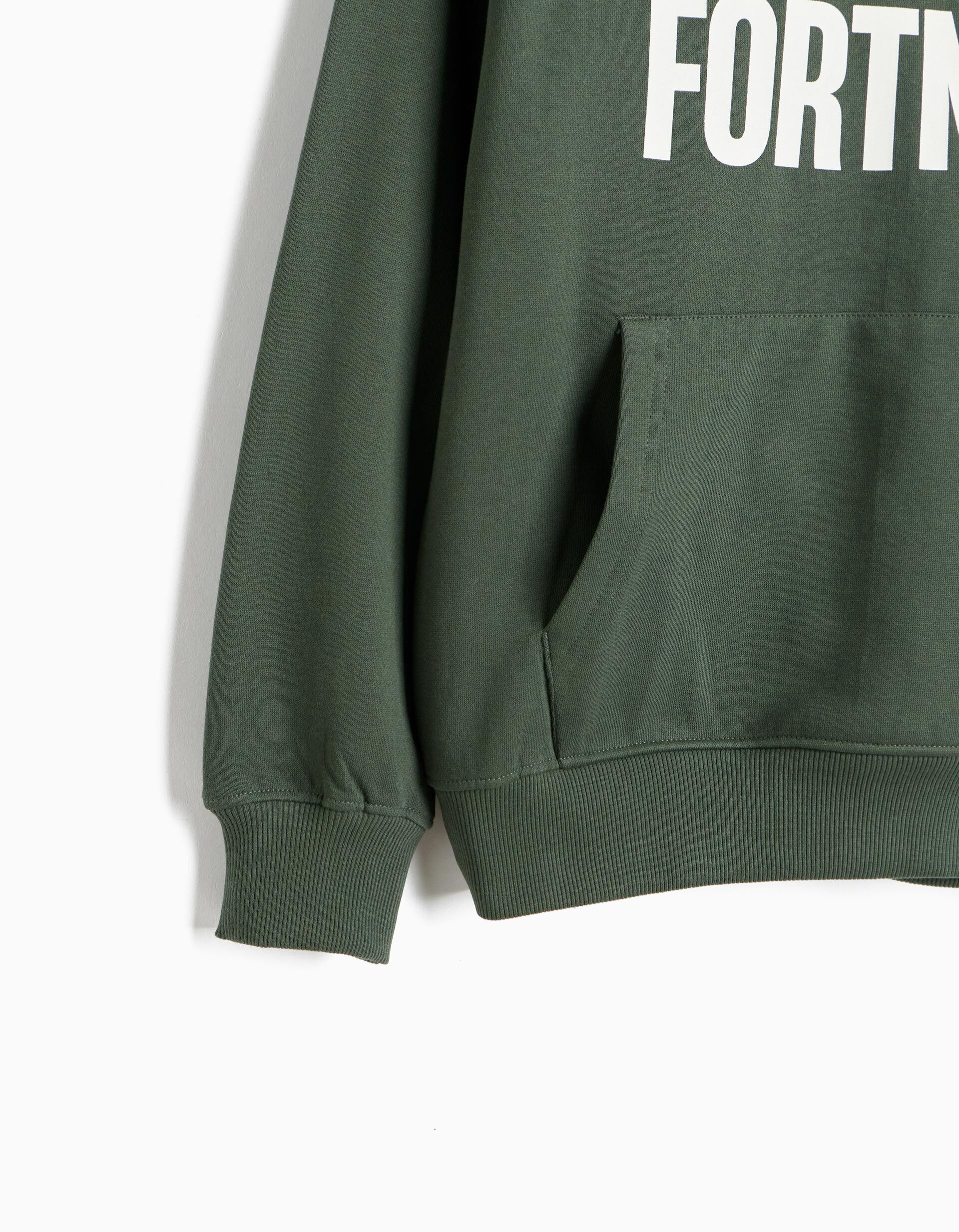 Comprar Online Sweatshirt 'Fortnite', Menino, Verde Escuro