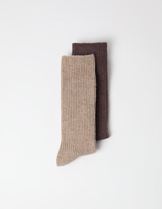 Comprar Online Pack 2 Pares De Meias, Mulher, Bege