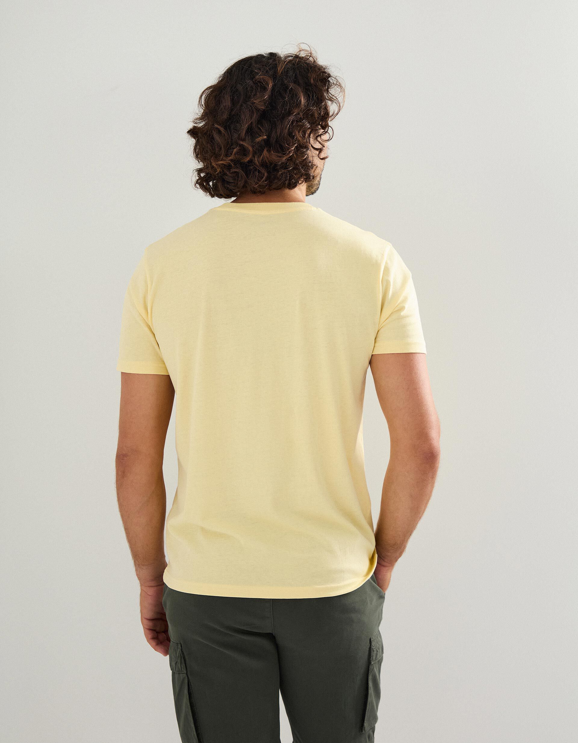 Comprar Online T-shirt Print, Homem, Amarelo Claro