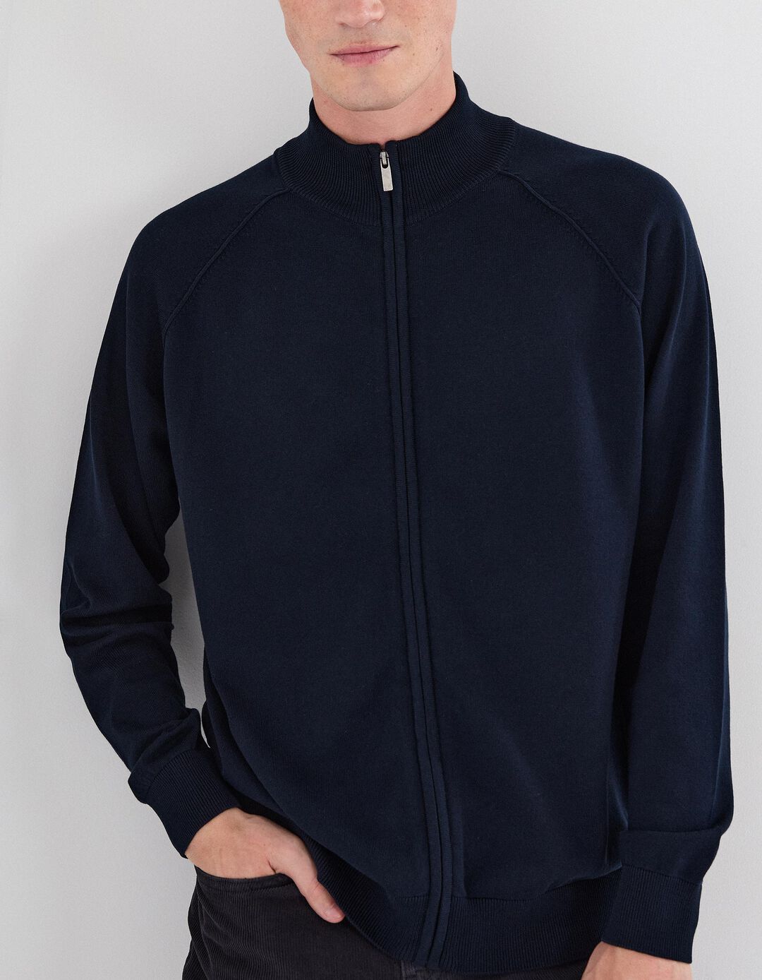 Casaco de Malha, Homem, Azul Escuro