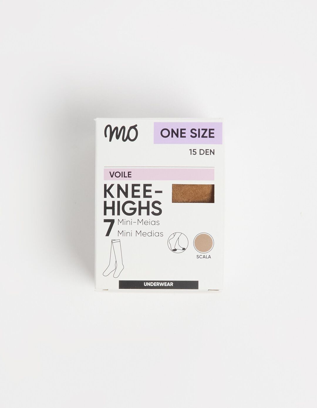 Pack 7 Pares de Mini-meias 15 DEN, Mulher, Bege
