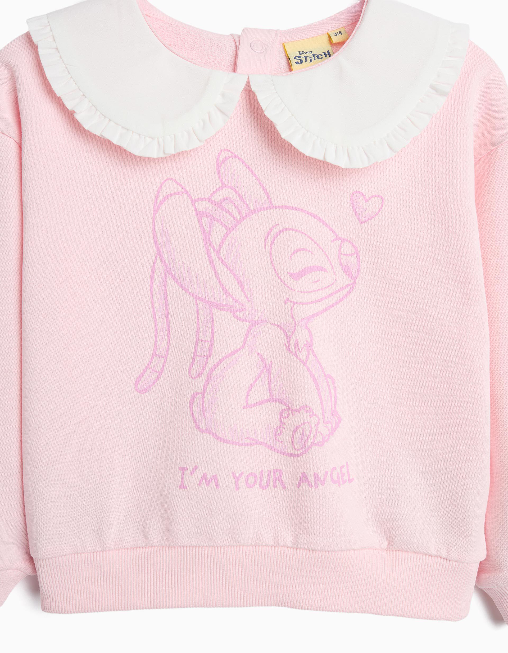 Comprar Online Sweatshirt 'Stitch' &copy;Disney, Menina, Rosa Claro