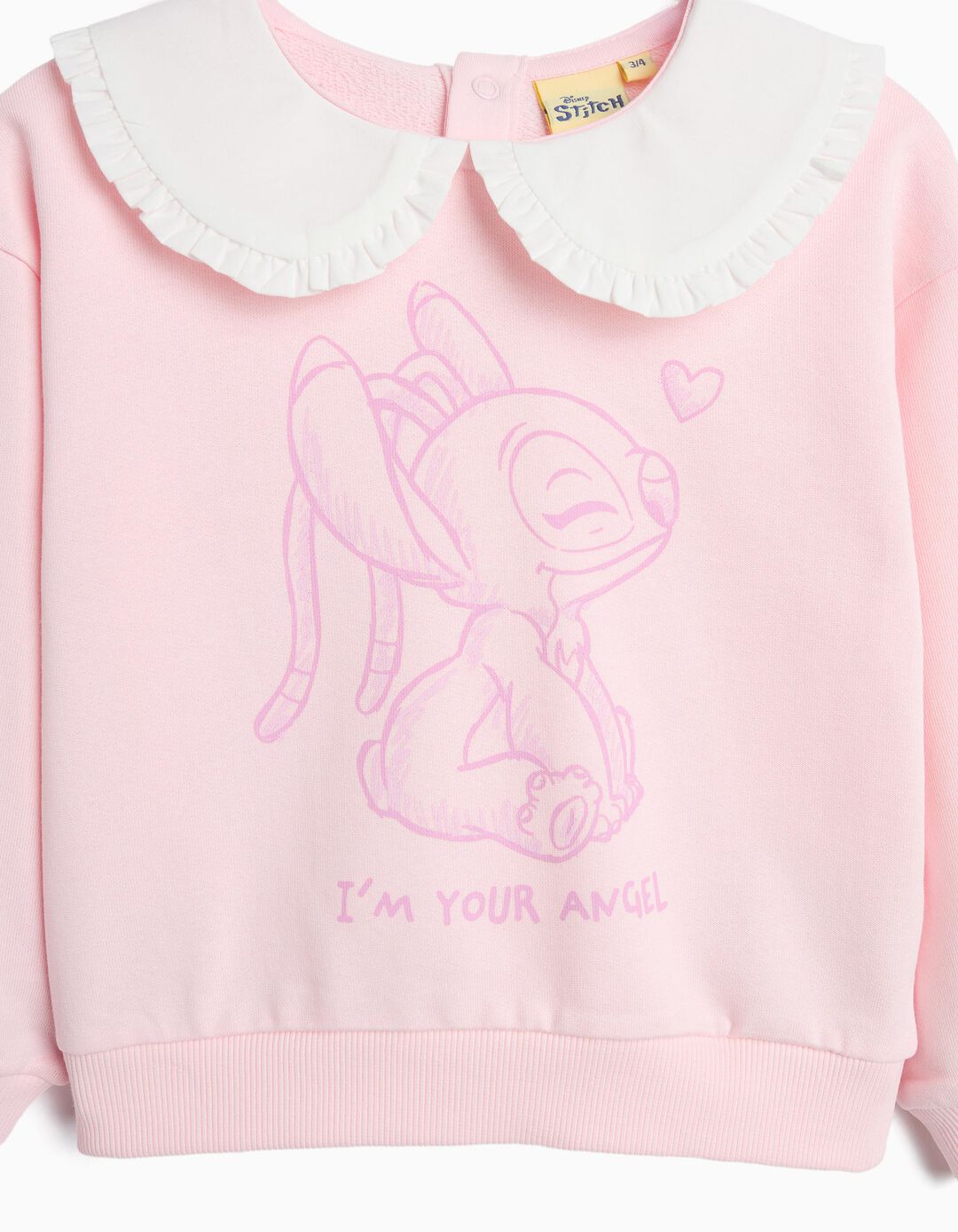 Sweatshirt 'Stitch' &copy;Disney, Menina, Rosa Claro