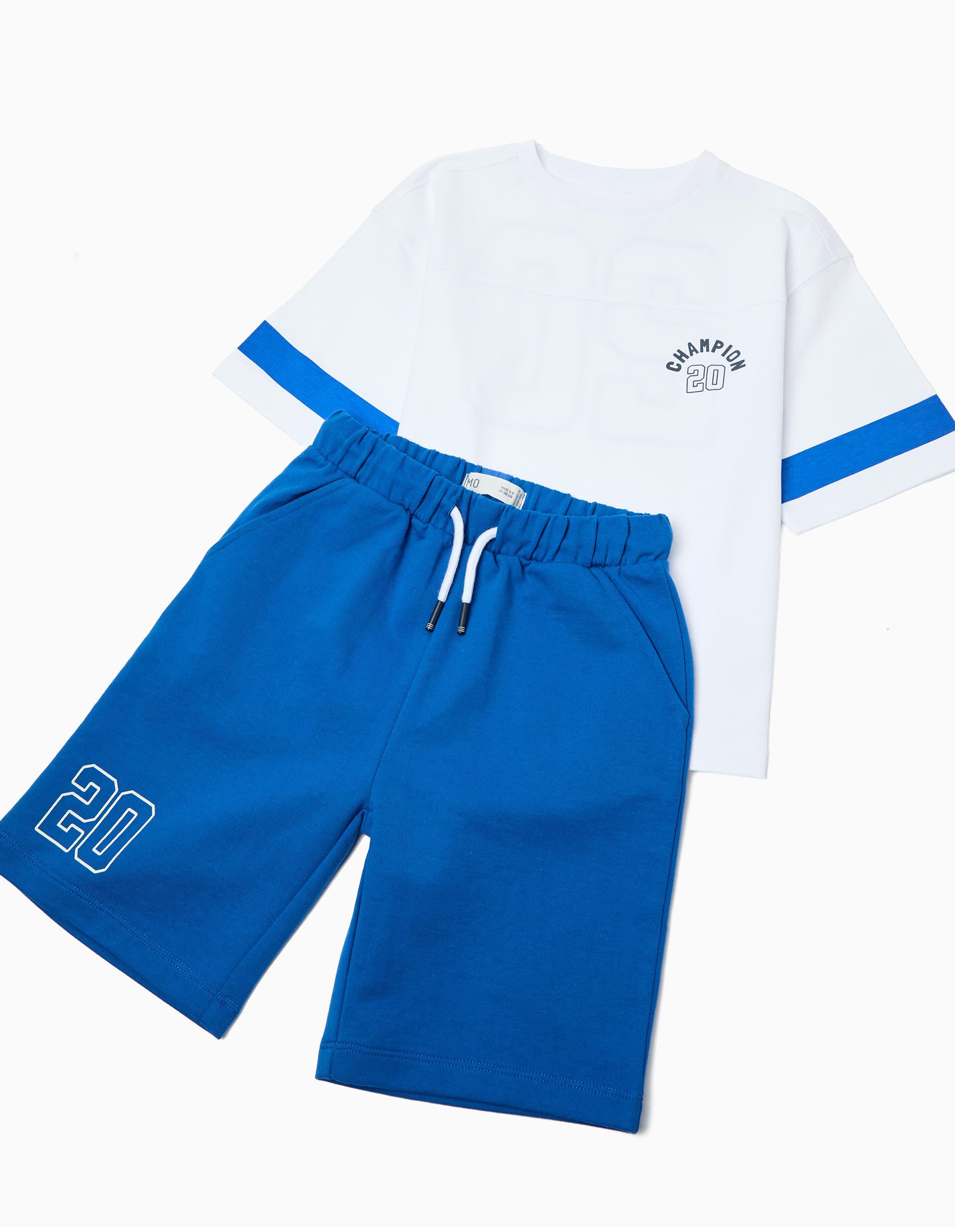Comprar Online Conjunto T-shirt e Cal&ccedil;&otilde;es, Menino, Azul