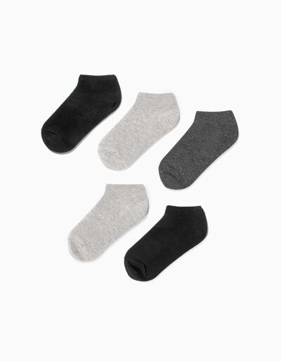 5 Pairs Plain Trainer Socks