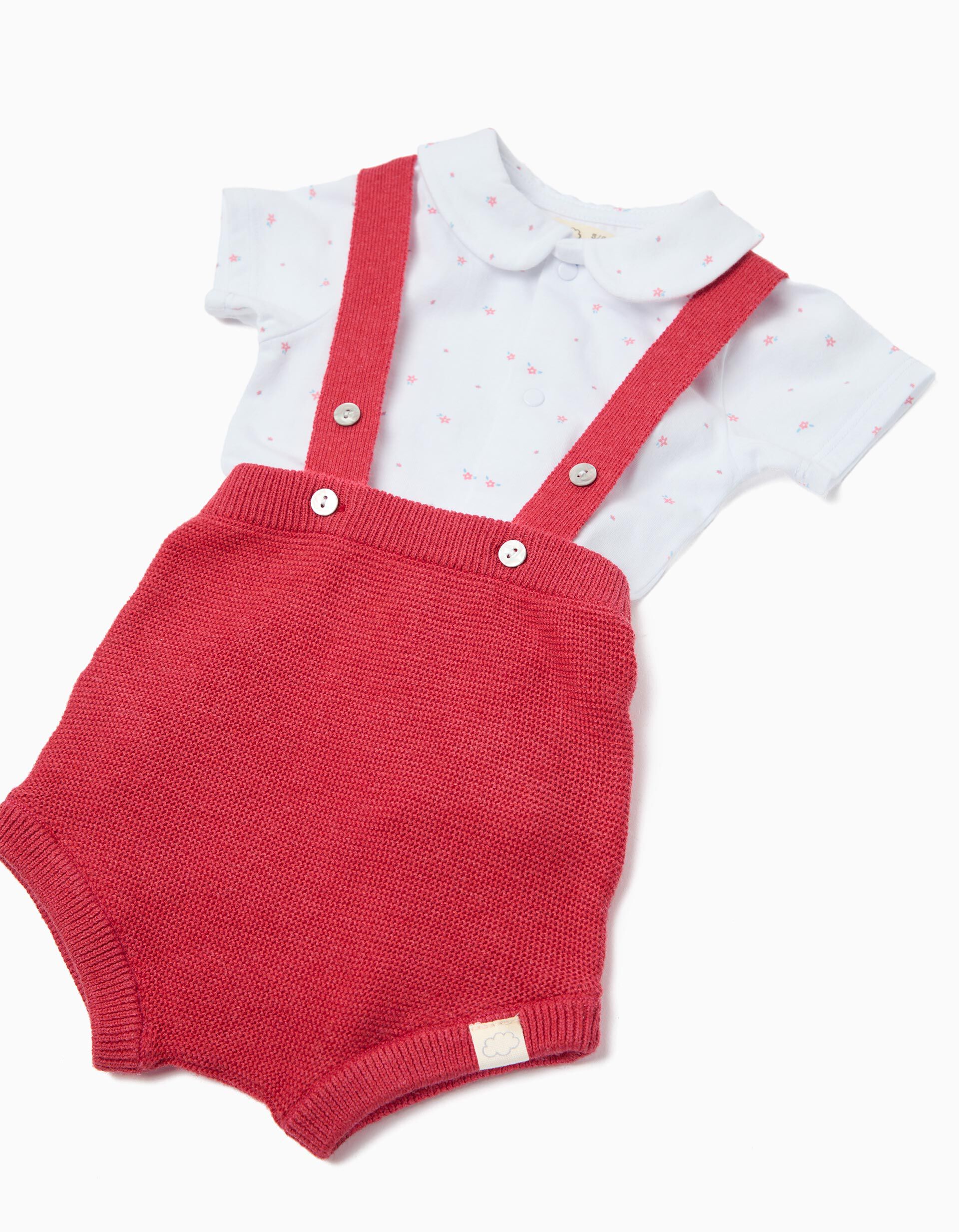 Comprar Online Conjunto Body e Macac&atilde;o, Rec&eacute;m-Nascido, Vermelho