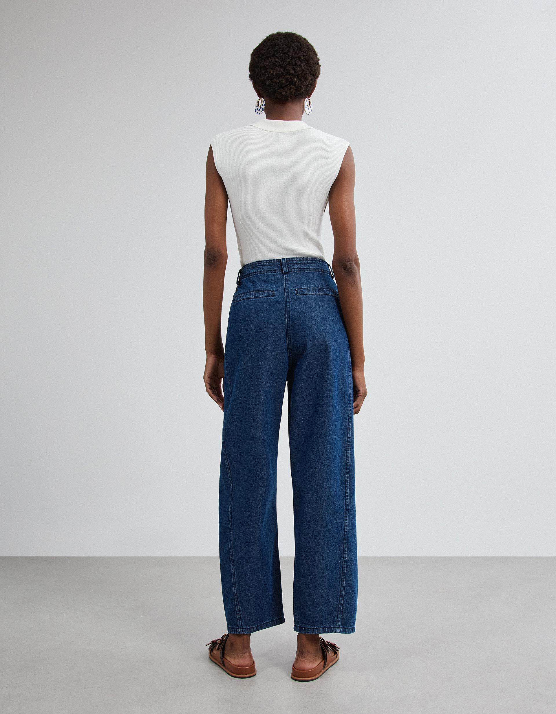 Comprar Online Cal&ccedil;as De Ganga Barrel, Mulher, Azul Escuro