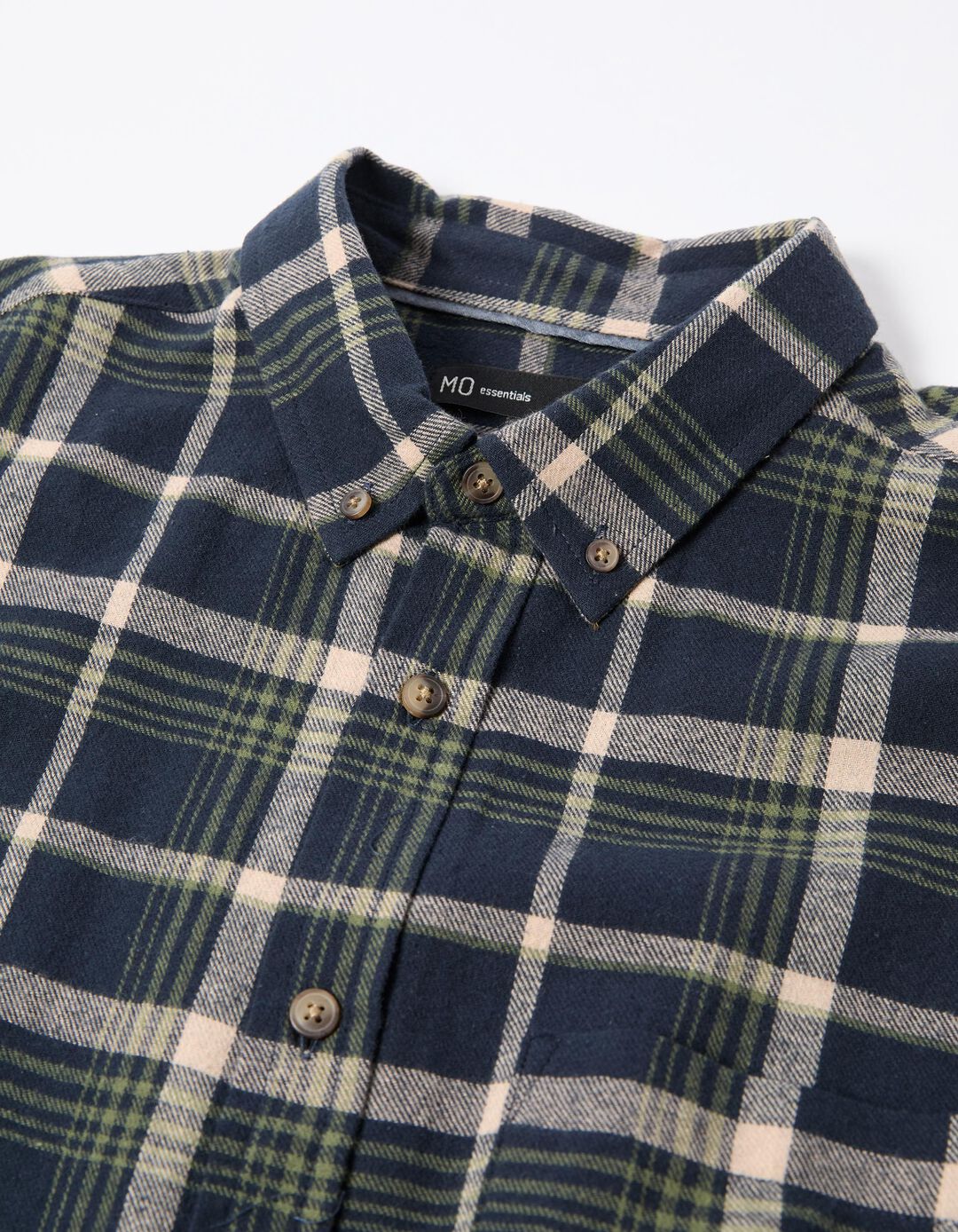 Camisa Flanela de Xadrez, Homem, Azul Escuro