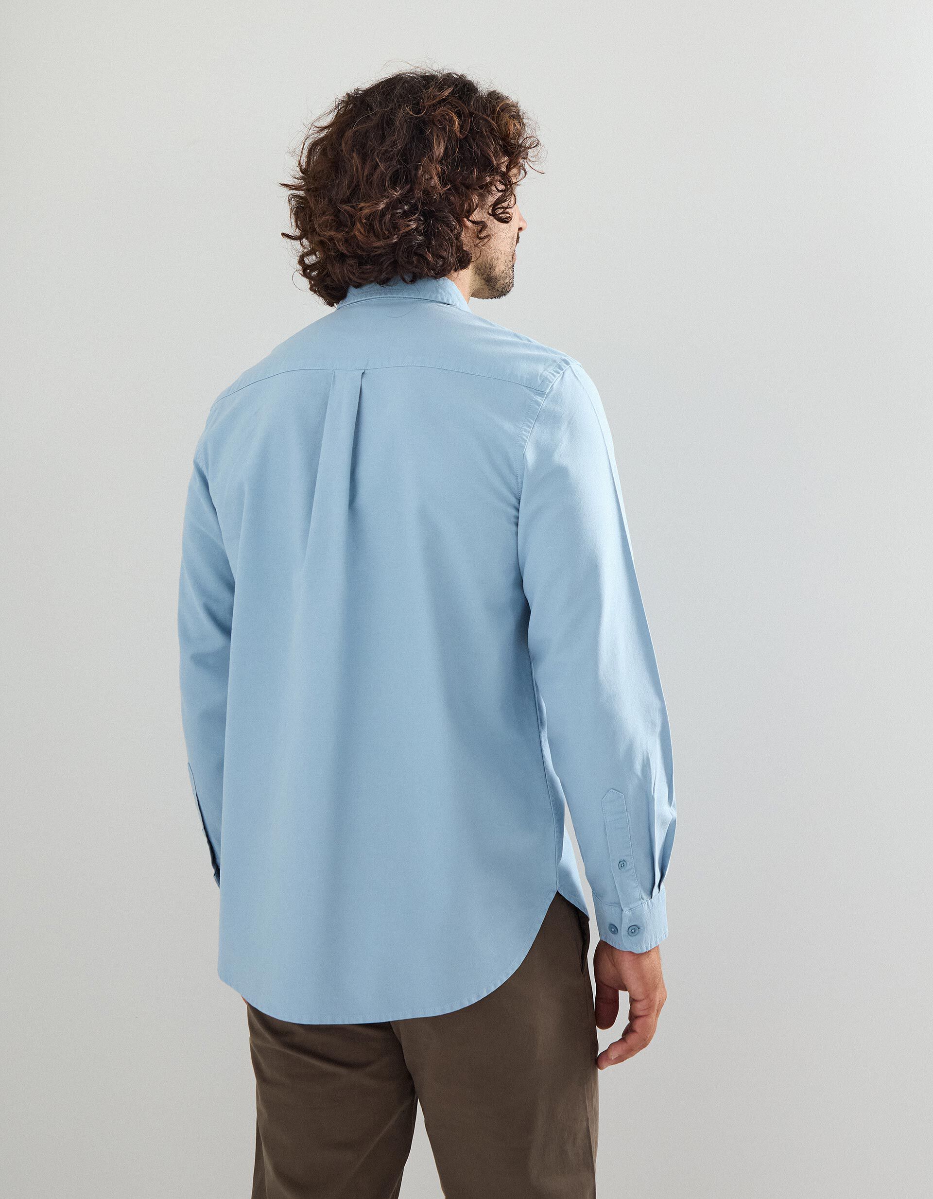 Comprar Online Camisa de Manga Comprida Oxford, Homem, Azul