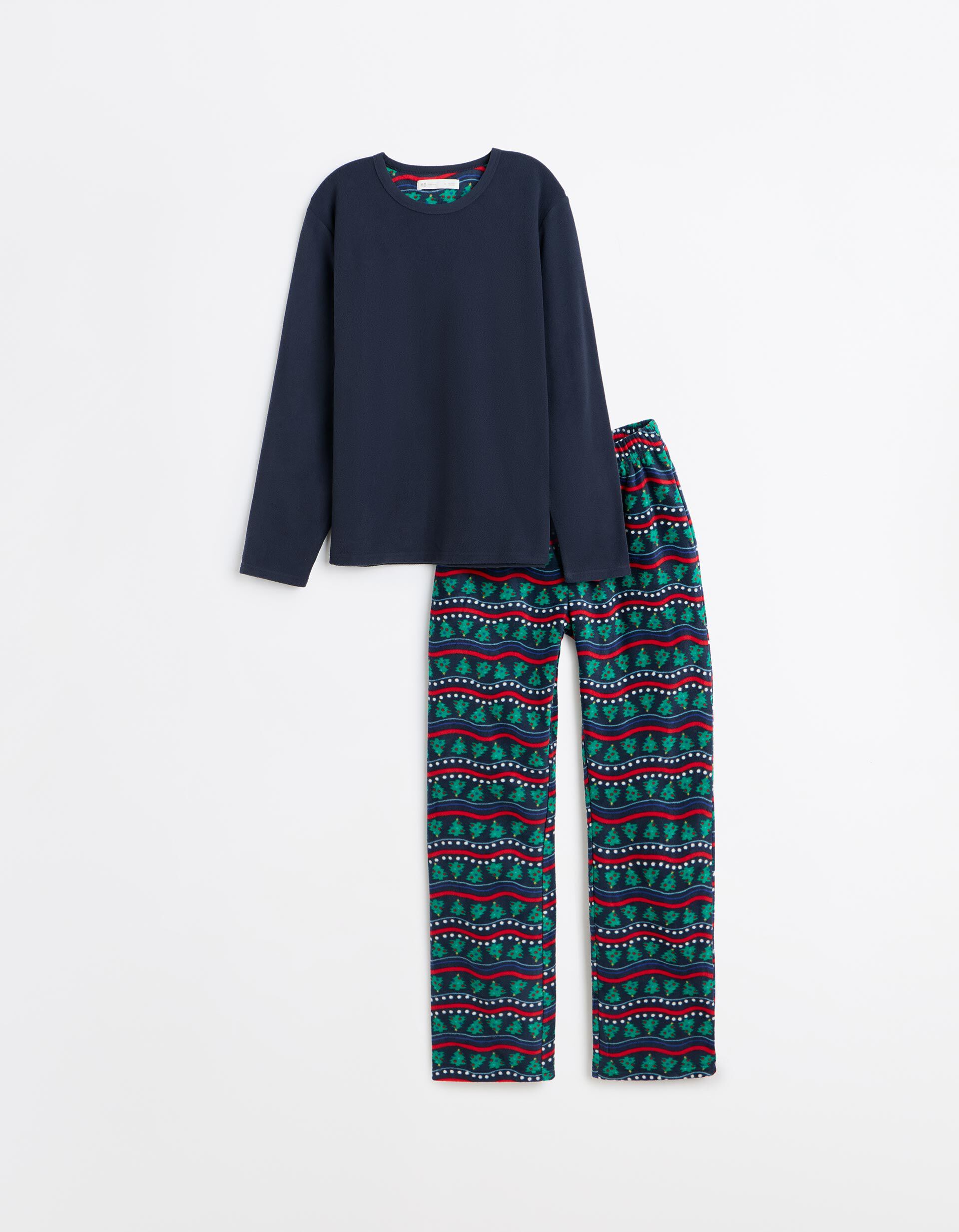 Comprar Online Pijama Polar De Natal, Homem, Azul Escuro