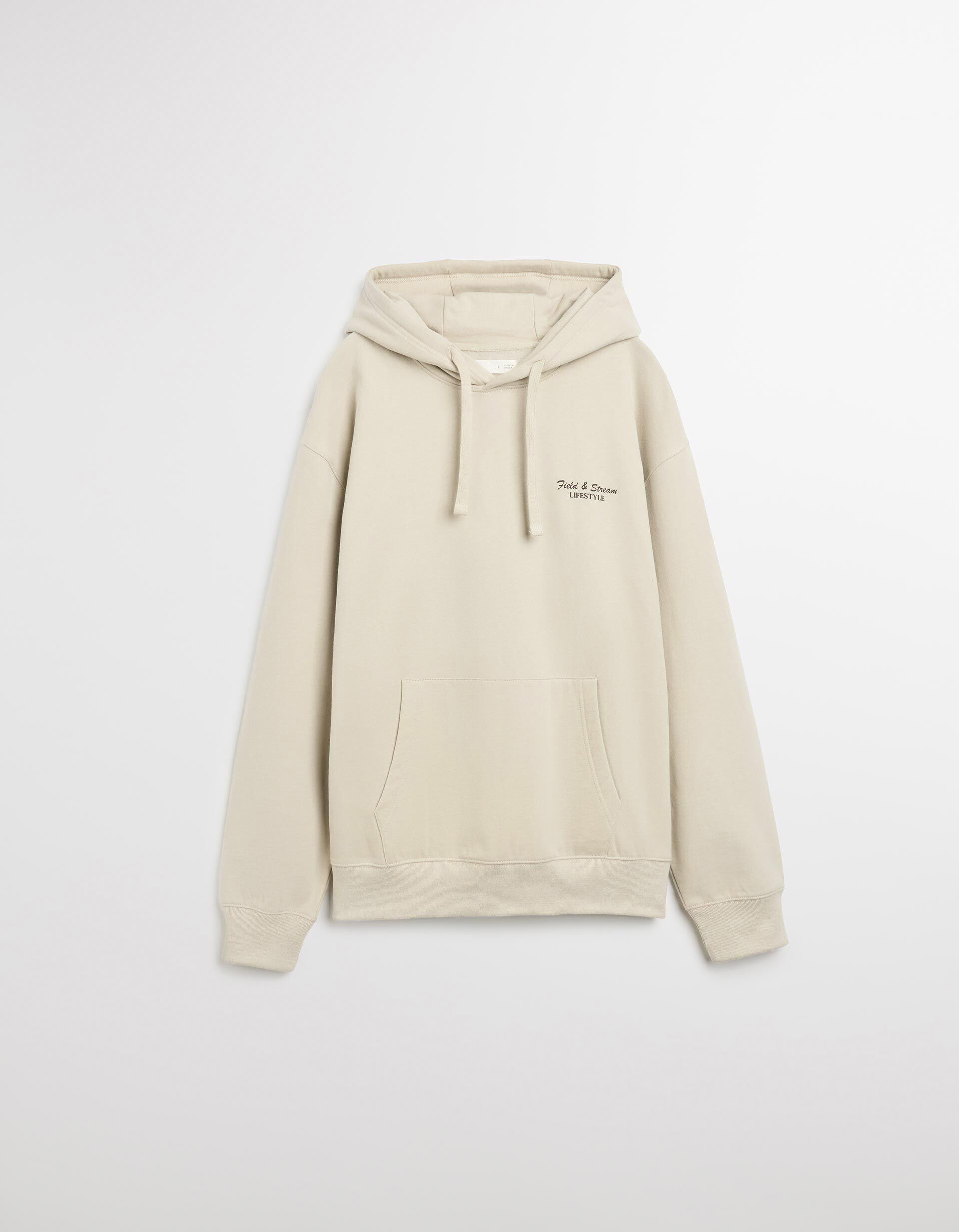 Comprar Online Sweatshirt com Capuz, Homem, Bege